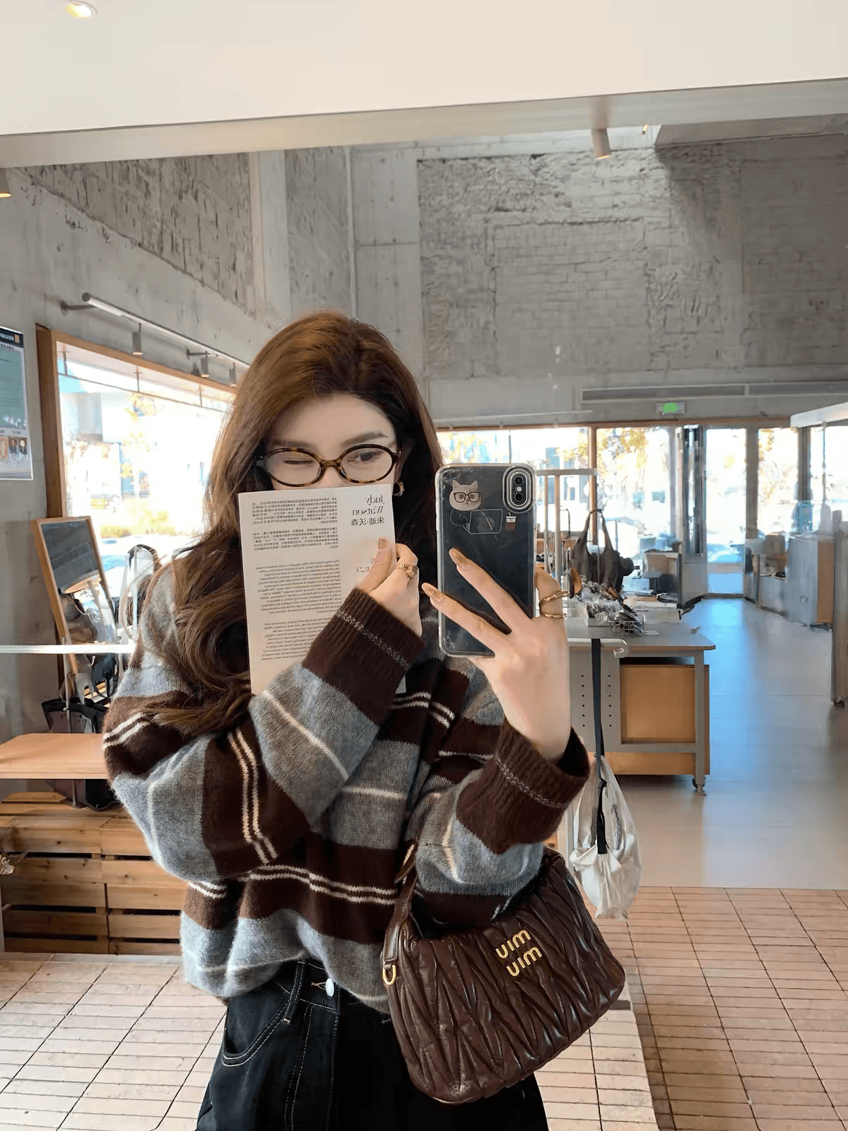 lilylikes 오래된 돈 모델 학생 양모 실크 양모 혼방 높음 지혜 스트라이프 polo 풀오버