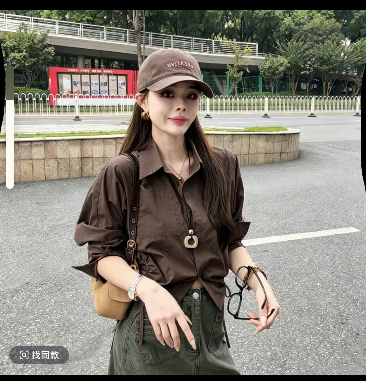 2026 이른 가을 새로운 한 부서 다용도 디자인 센스 펌프 로프 조정 루즈핏 슬림해 보이는 셔츠 이미지 3