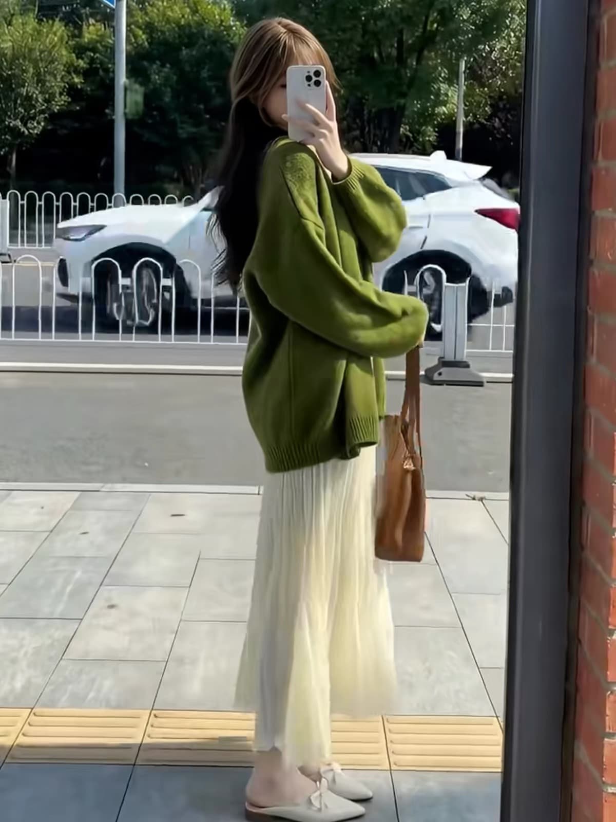 2026 가을 새로운 치마 세 조각 세트 전체 집합 ootd 슈퍼 화재 고유 한 아름다운 그레이트 통해보기 가져 가라. 상세 이미지 2