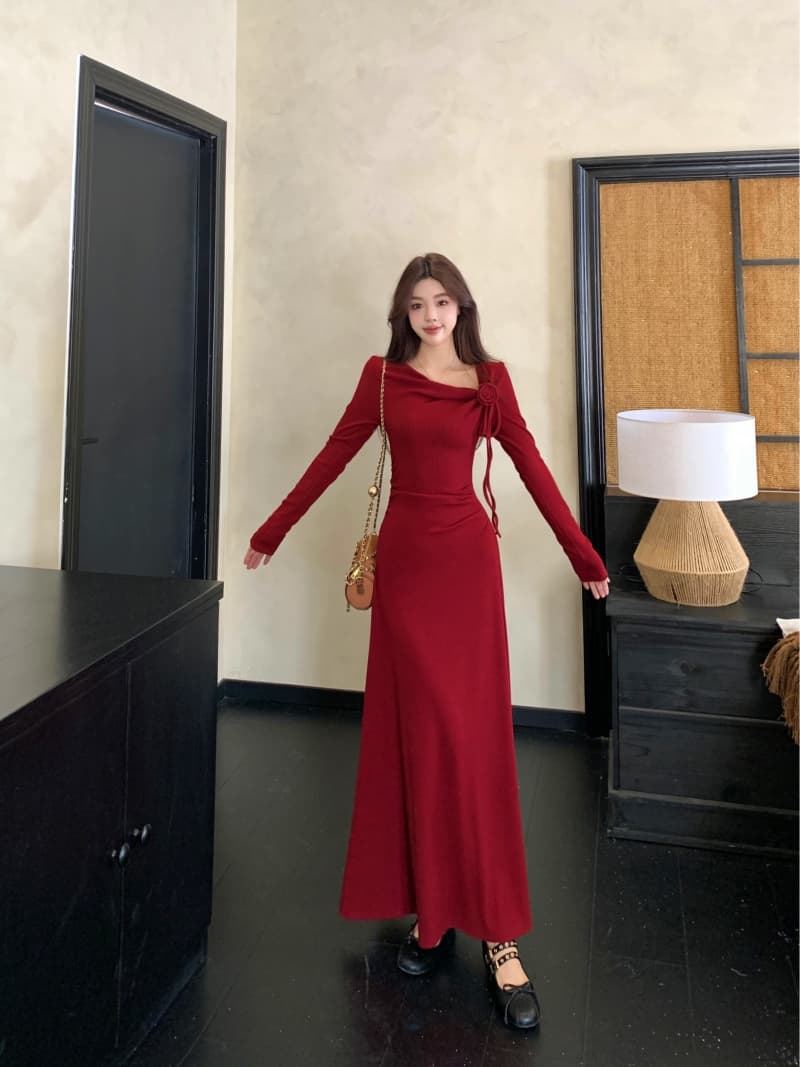 자이언트 잘 생긴 ~ 중 이른 가을 겨울 감기 부유 한 가족 천 골드 착용 가져 가라. 품격 코치 분자 빨간색 색상 시스템 드레스 아이들 상세 이미지 6