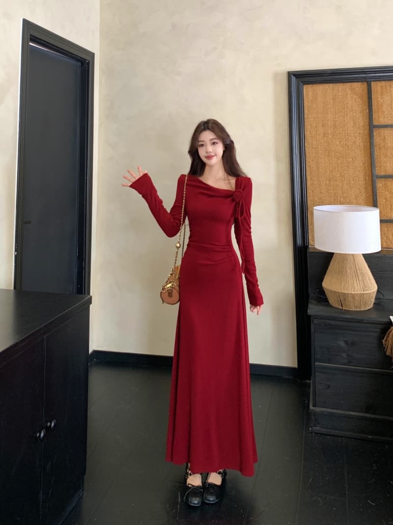 자이언트 잘 생긴 ~ 중 이른 가을 겨울 감기 부유 한 가족 천 골드 착용 가져 가라. 품격 코치 분자 빨간색 색상 시스템 드레스 아이들 상세 이미지 18