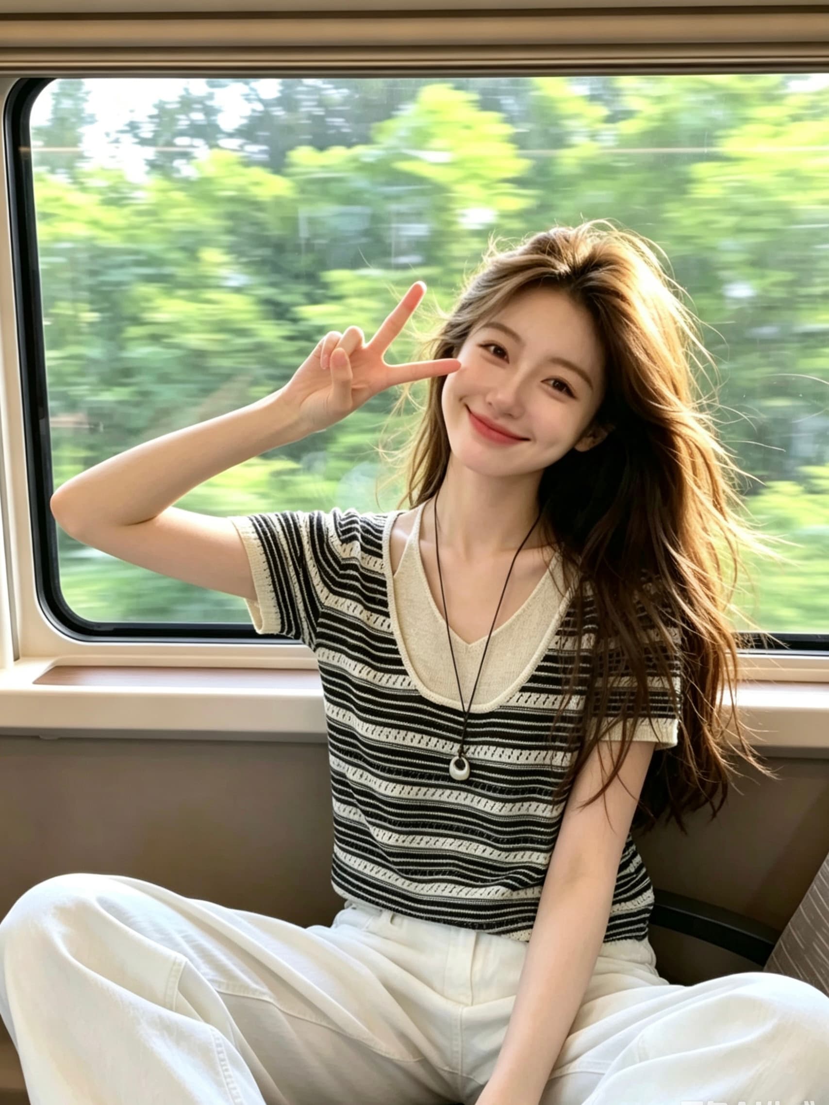 잠금 해제 작은 대중 스타일 한 부서 페이크 레이어드 스트라이프 반팔 니트 맨위 여성 여름 외국 가스 슬림해 보이는 티셔츠 작은 셔츠 이미지 3
