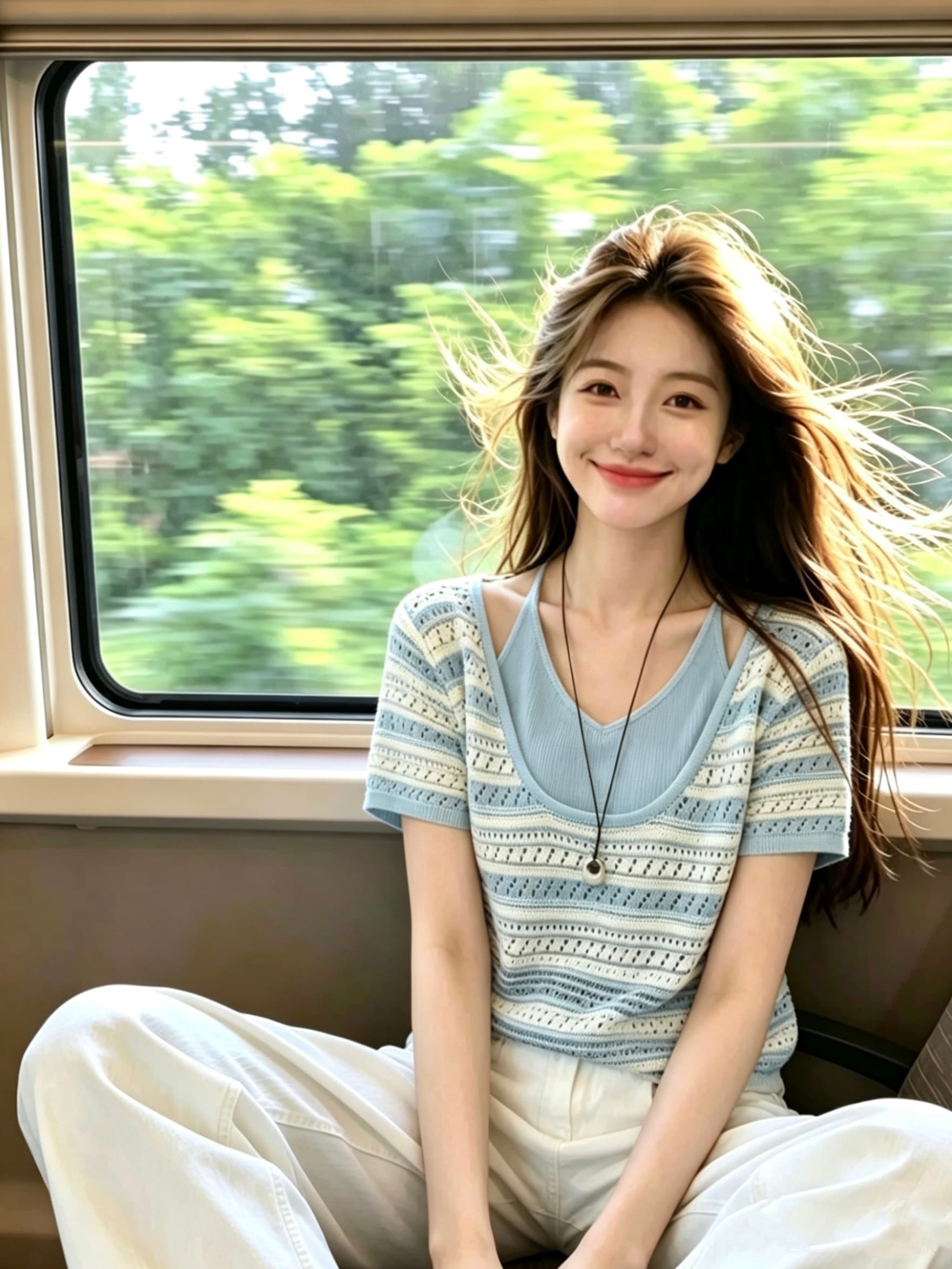 잠금 해제 작은 대중 스타일 한 부서 페이크 레이어드 스트라이프 반팔 니트 맨위 여성 여름 외국 가스 슬림해 보이는 티셔츠 작은 셔츠 상세 이미지 5