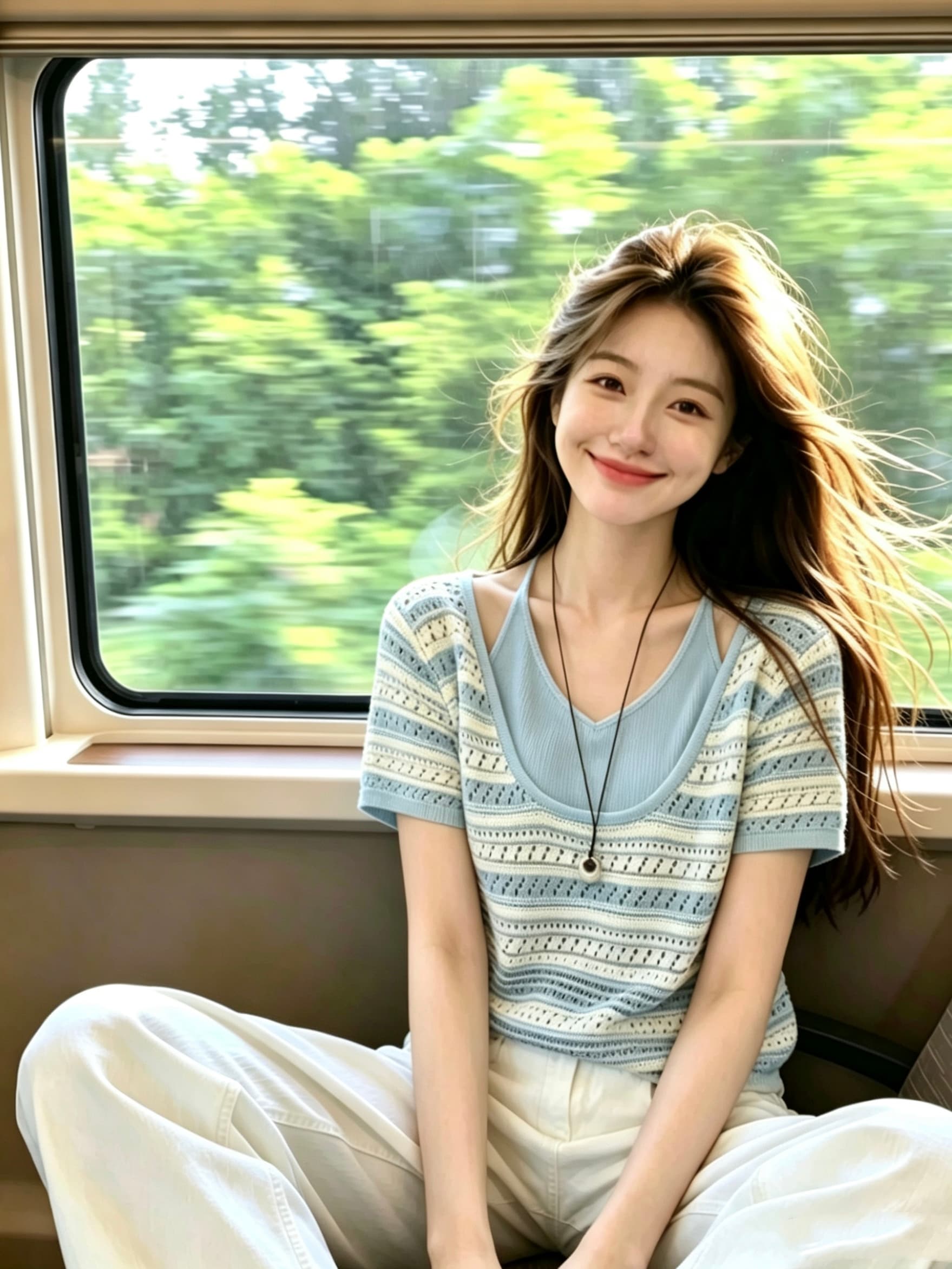 잠금 해제 작은 대중 스타일 한 부서 페이크 레이어드 스트라이프 반팔 니트 맨위 여성 여름 외국 가스 슬림해 보이는 티셔츠 작은 셔츠 상세 이미지 7