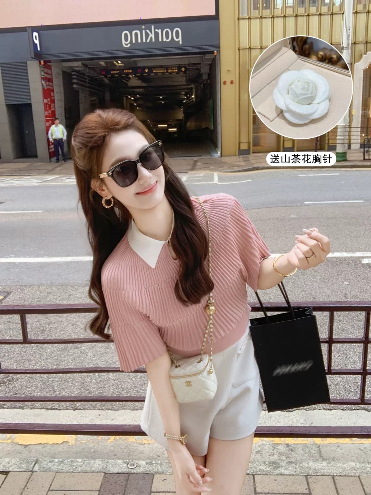 망토 디자인 센스 반팔 티셔츠 여성 여름 2026 새로운 인사이드 가져 가라. 기본 셔츠 맨위 상세 이미지 2
