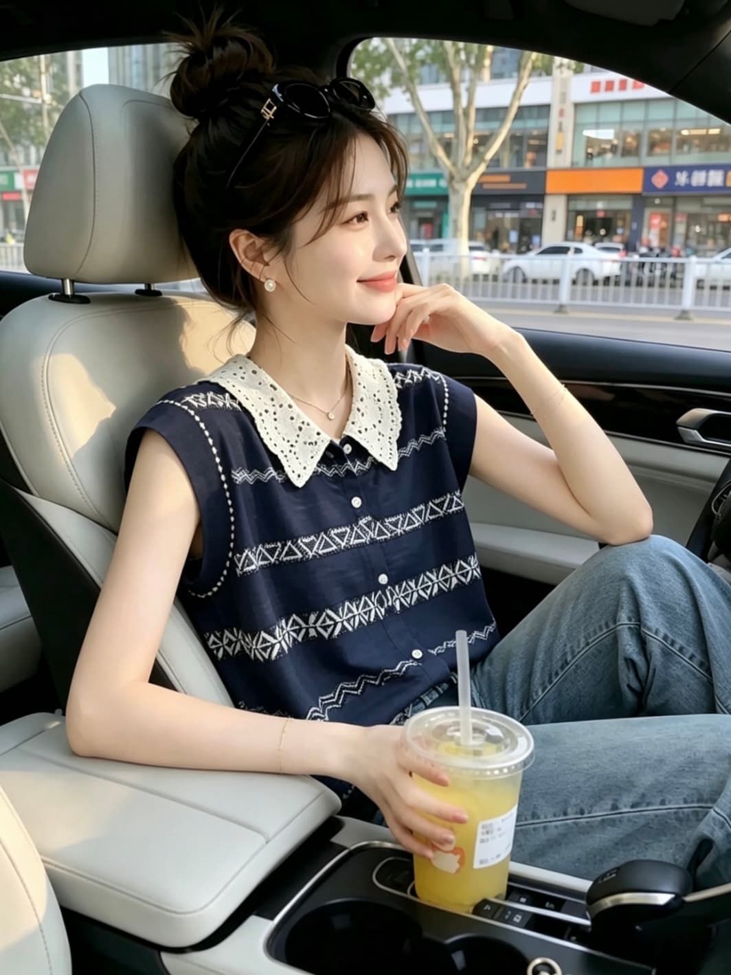 베이지 색 몸매 가꾸기 베이비 칼라 캐미솔 2026 여름 한 부서 아니요 명중 섹션 여름 착용 가져 가라. 레트로 맨위 상세 이미지 2