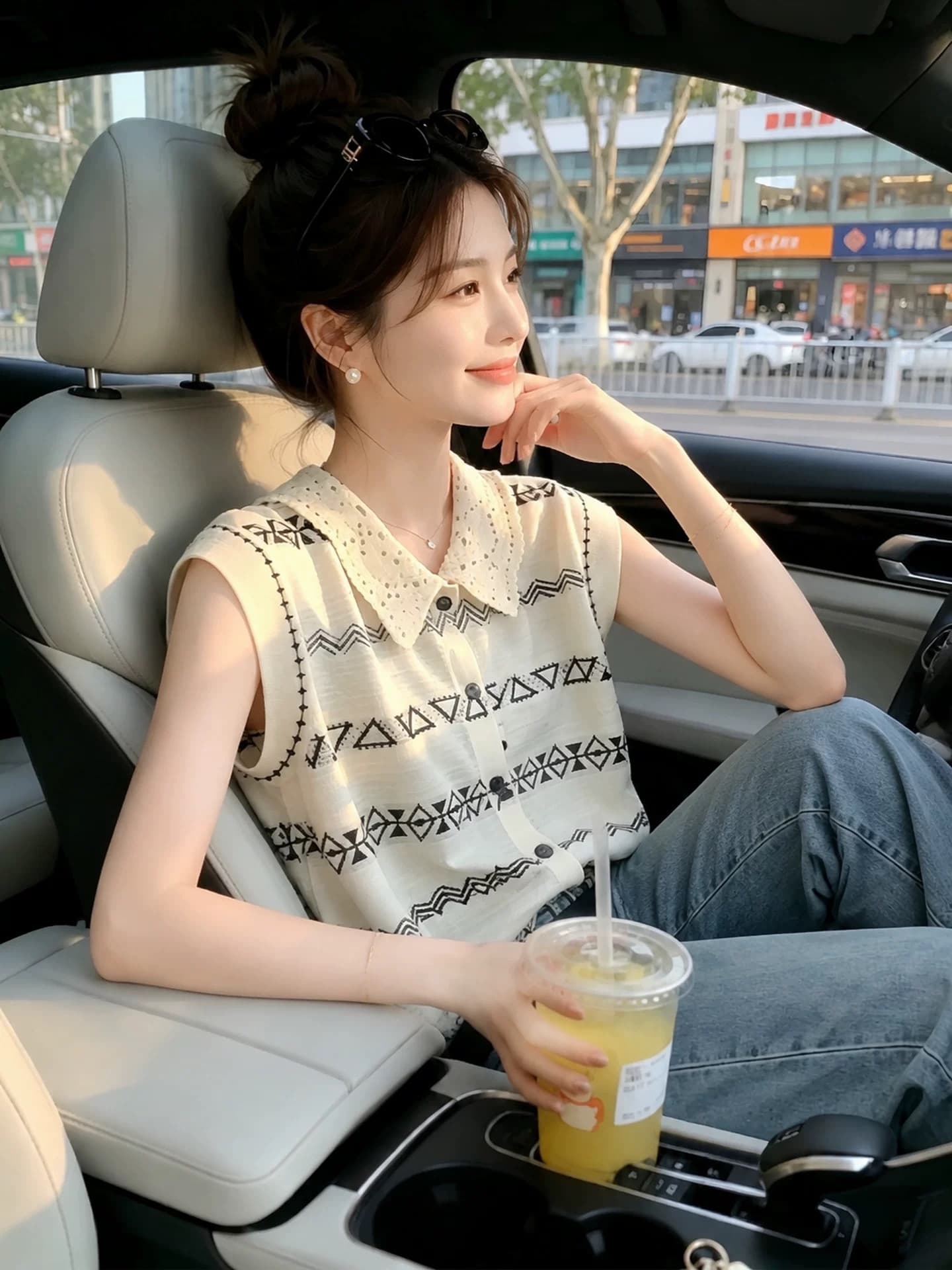 베이지 색 몸매 가꾸기 베이비 칼라 캐미솔 2026 여름 한 부서 아니요 명중 섹션 여름 착용 가져 가라. 레트로 맨위 상세 이미지 4
