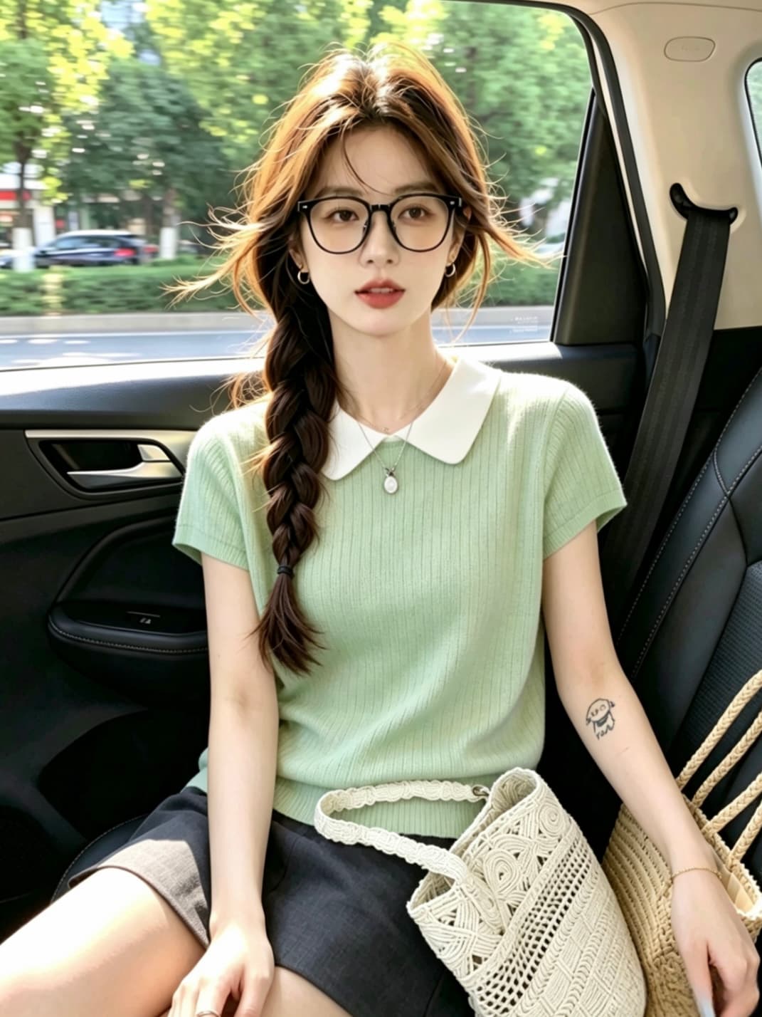 한 부서 연령 감소 Chic 품격 폴로 칼라 반팔 니트 기본 셔츠 맨위 2026 년 여름 새로운 티셔츠 여성 의류 상세 이미지 5