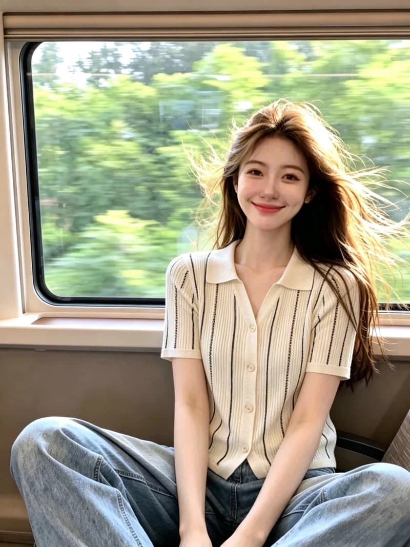 오래된 돈 바람 배색 세로 줄무늬 POLO 칼라 니트 조끼 여성 2026 여름 품격 몸매 가꾸기 슬림해 보이는 민소매 맨위
