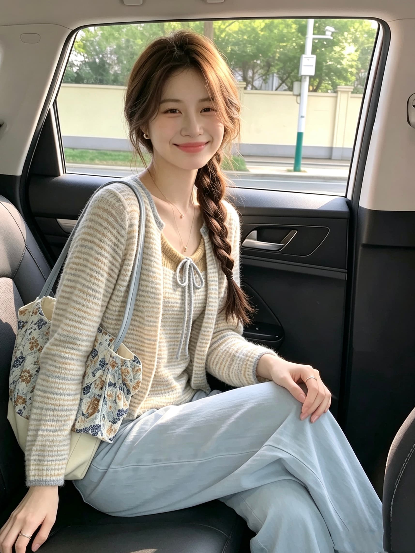 2026 새로운 부드러운 품격 니트 캐미솔 카디건 코트 투피스 세트 세트 여성 상세 이미지 3