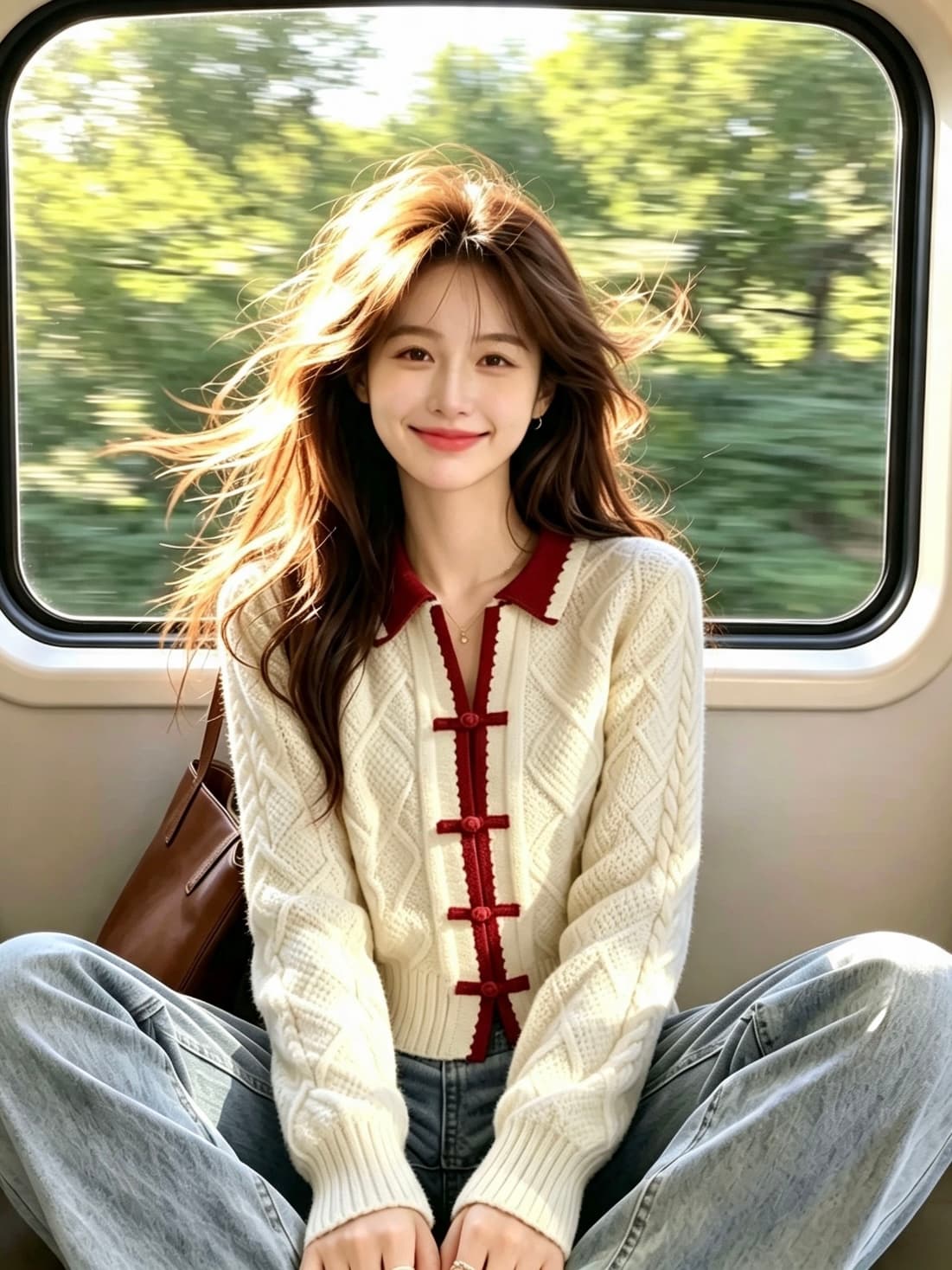 새로운 중식 국풍 패치워크 색상 니트 스웨터 스웨터 여자 2026 새로운 초기 가을 고급 센스 슈퍼 잘 생긴 맨위 상세 이미지 4