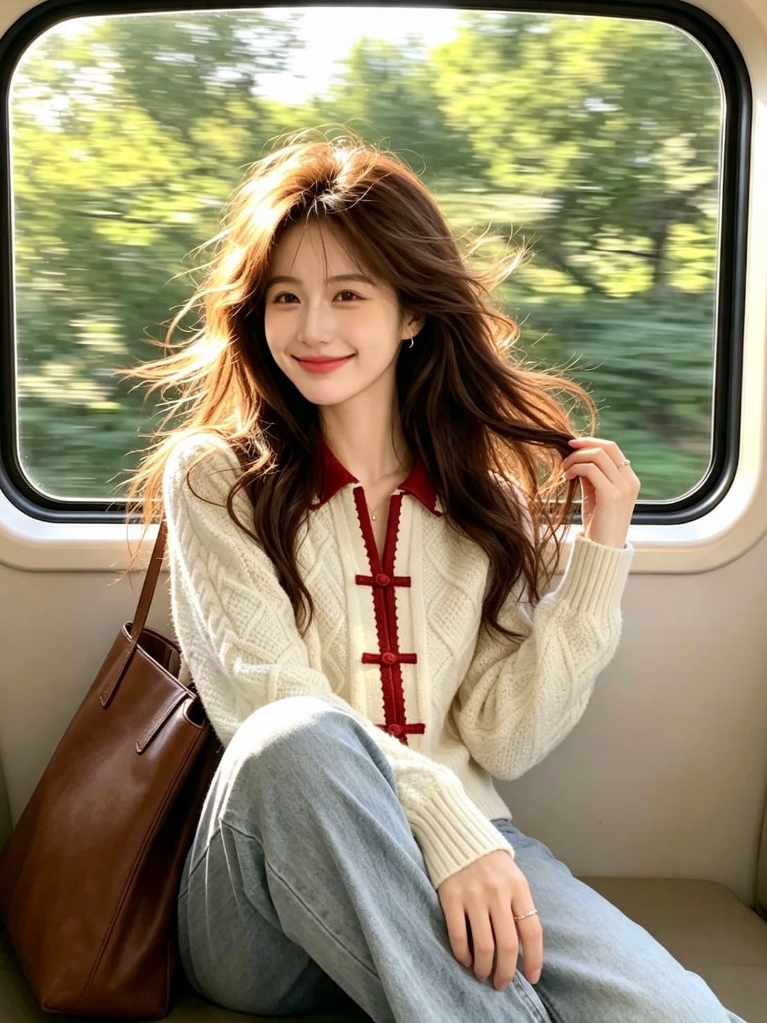 새로운 중식 국풍 패치워크 색상 니트 스웨터 스웨터 여자 2026 새로운 초기 가을 고급 센스 슈퍼 잘 생긴 맨위 상세 이미지 5