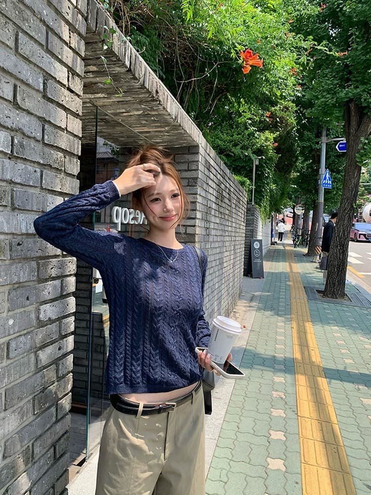 프랑스식 부드러운 바람 자수 긴팔 니트 스웨터 여성 가을 새로운 패션 외국 가스 몸매 가꾸기 다용도 외출용 만나는 맨위 상세 이미지 6