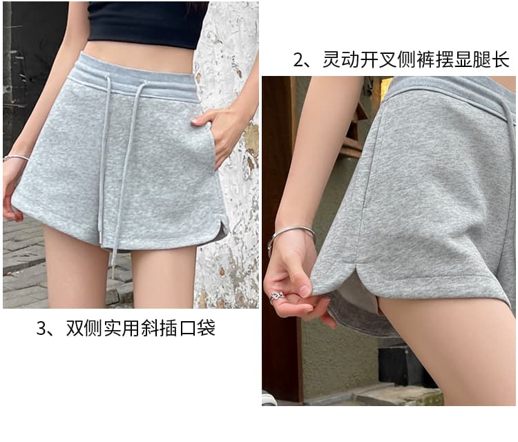 아메리칸 레트로 운동 캐주얼 반바지 여성 2026 여름 새로운 펌프 로프 슬림해 보이는 핫 바지 상세 이미지 13