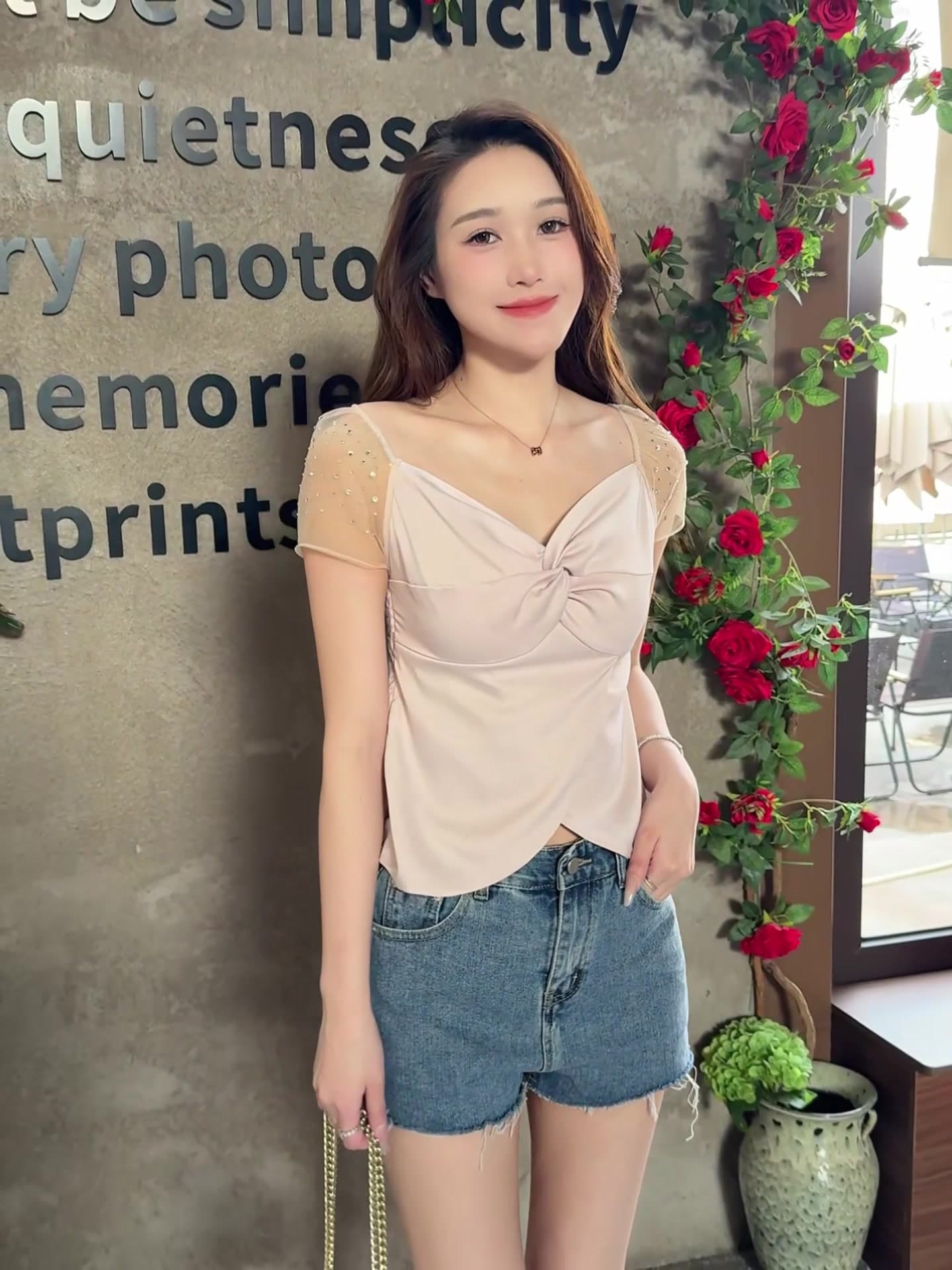 실사 정가 스나이퍼 심장 법 고대 조기 품격 무거운 작업 핫픽스 새틴 비틀림 트임 밑단 순수한 욕망 맨위 상세 이미지 11