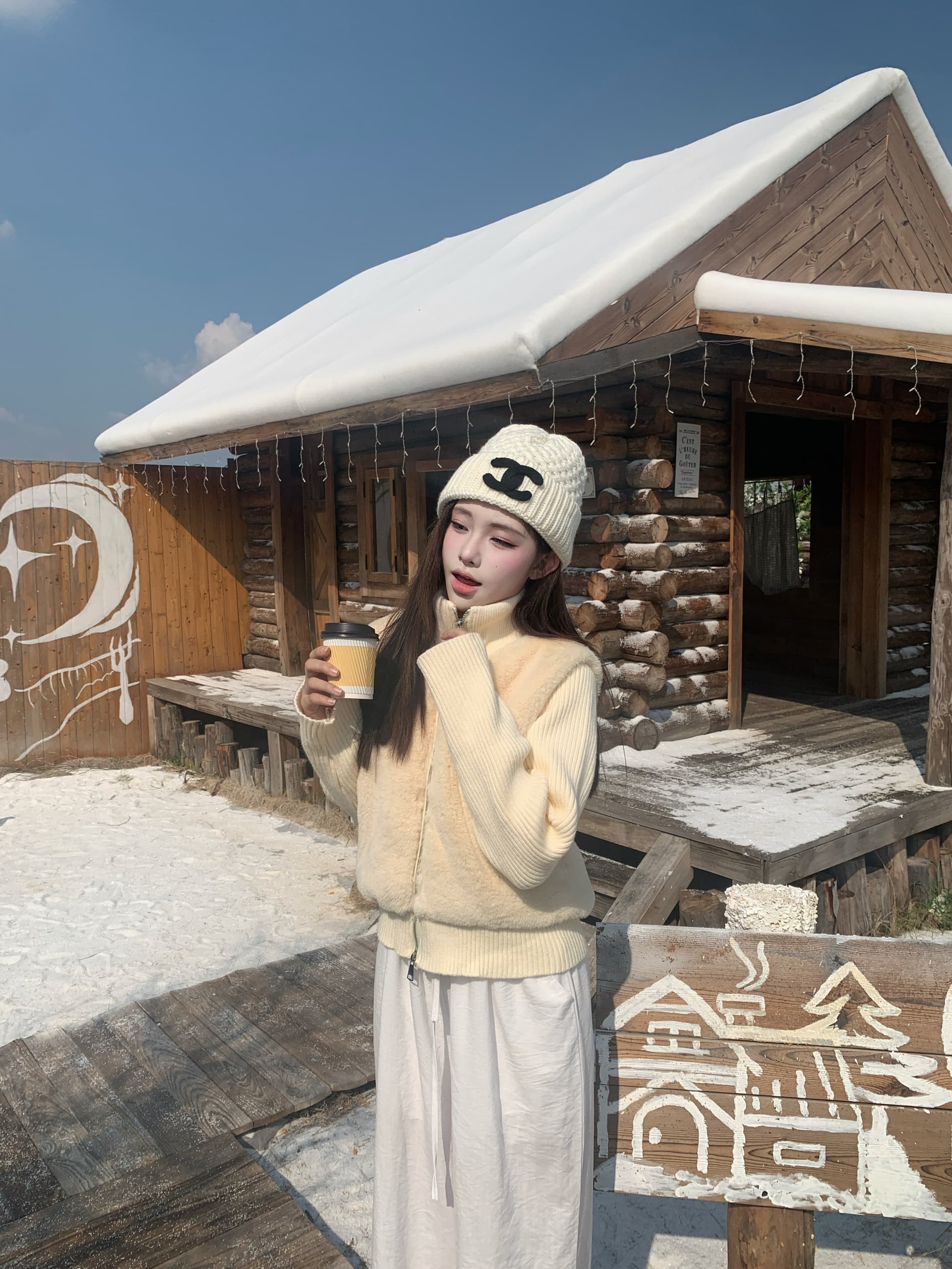실사 정가 원본 원료 초점 높은 품질 피어 도둑 그림 내기 모피 페이크 레이어드 모피 재킷 상세 이미지 1