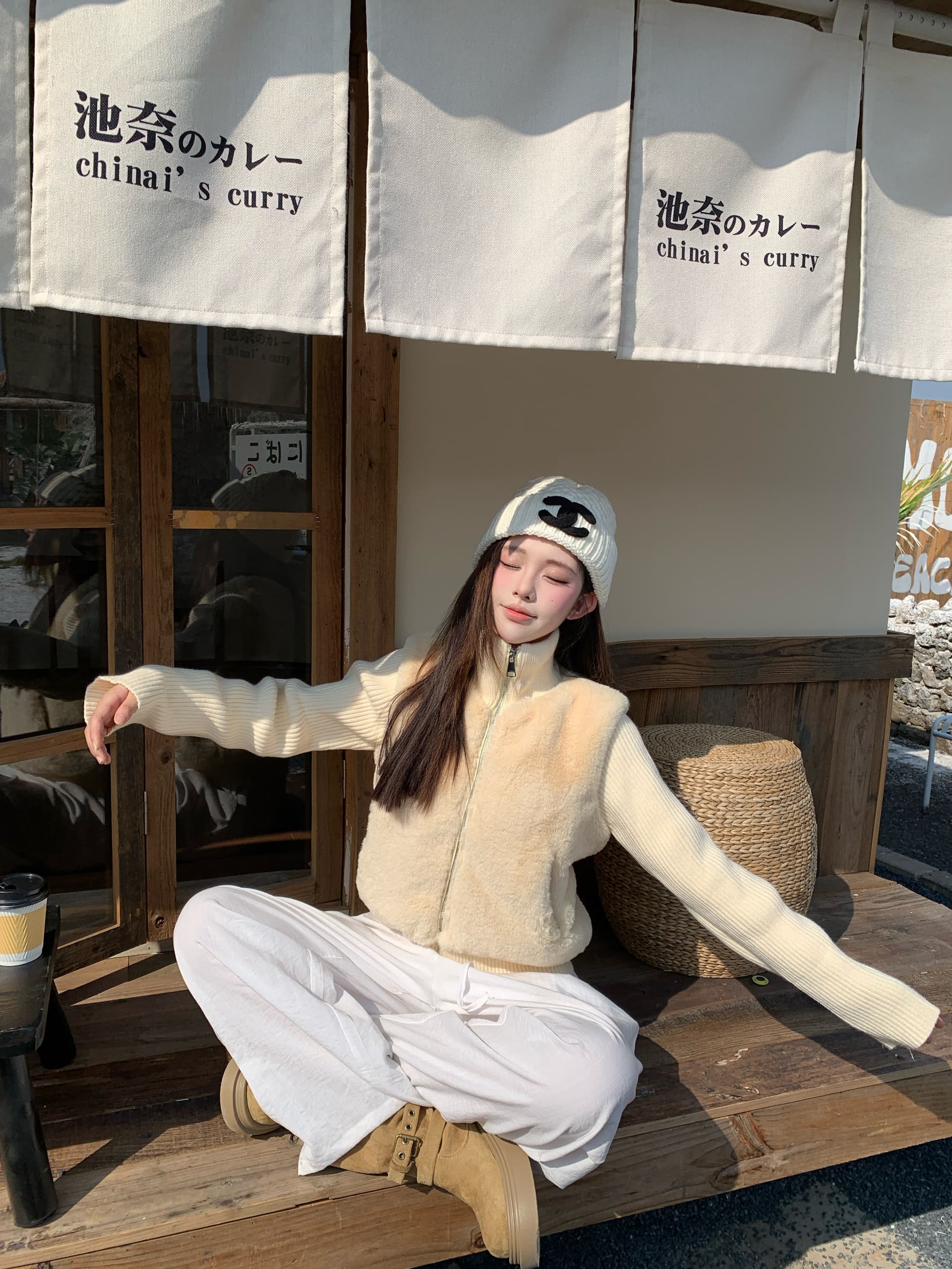 실사 정가 원본 원료 초점 높은 품질 피어 도둑 그림 내기 모피 페이크 레이어드 모피 재킷 상세 이미지 4