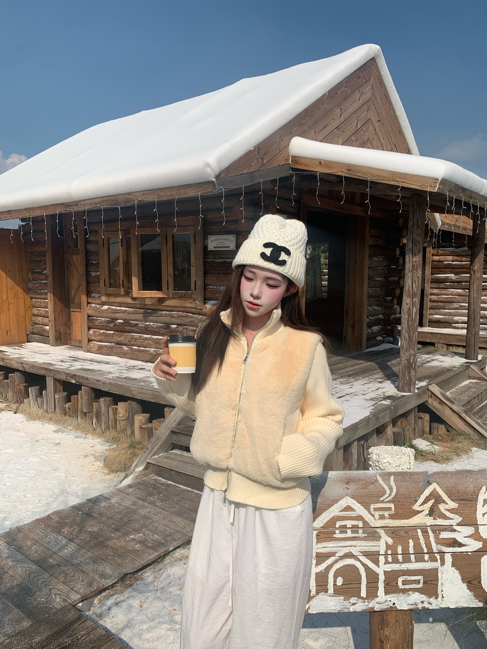 실사 정가 원본 원료 초점 높은 품질 피어 도둑 그림 내기 모피 페이크 레이어드 모피 재킷 상세 이미지 10