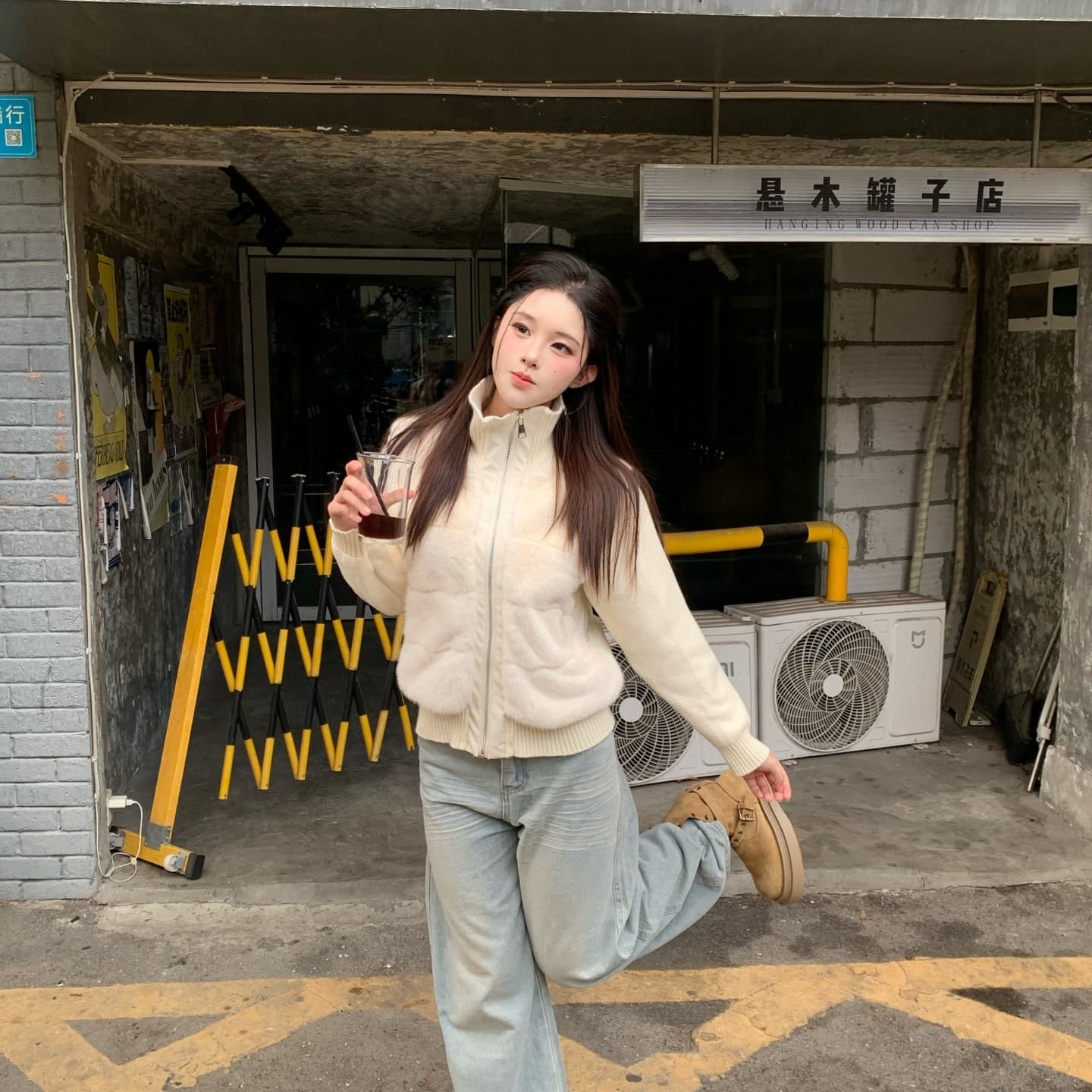 실사 정가 원본 원료 초점 높은 품질 피어 도둑 그림 내기 니트 패치워크 모방 수달 털 면 의류 이미지 6