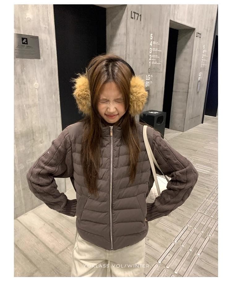 인터넷 그림 천 골드 센스 자수 면 옷 면 의류 여성 코트 가을 겨울 패치워크 슬림해 보이는 오래된 돈 한 부서 캐주얼 목화 진딧물 상세 이미지 7