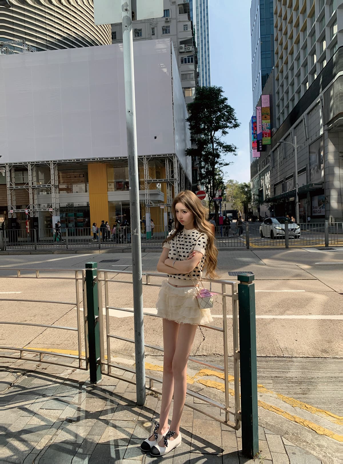 인터넷 그림 개인 소유 소녀 dolly 사설 서비스 시리즈 무거운 작업 나비 매듭 반팔 라운드 넥 스웨터 상세 이미지 19