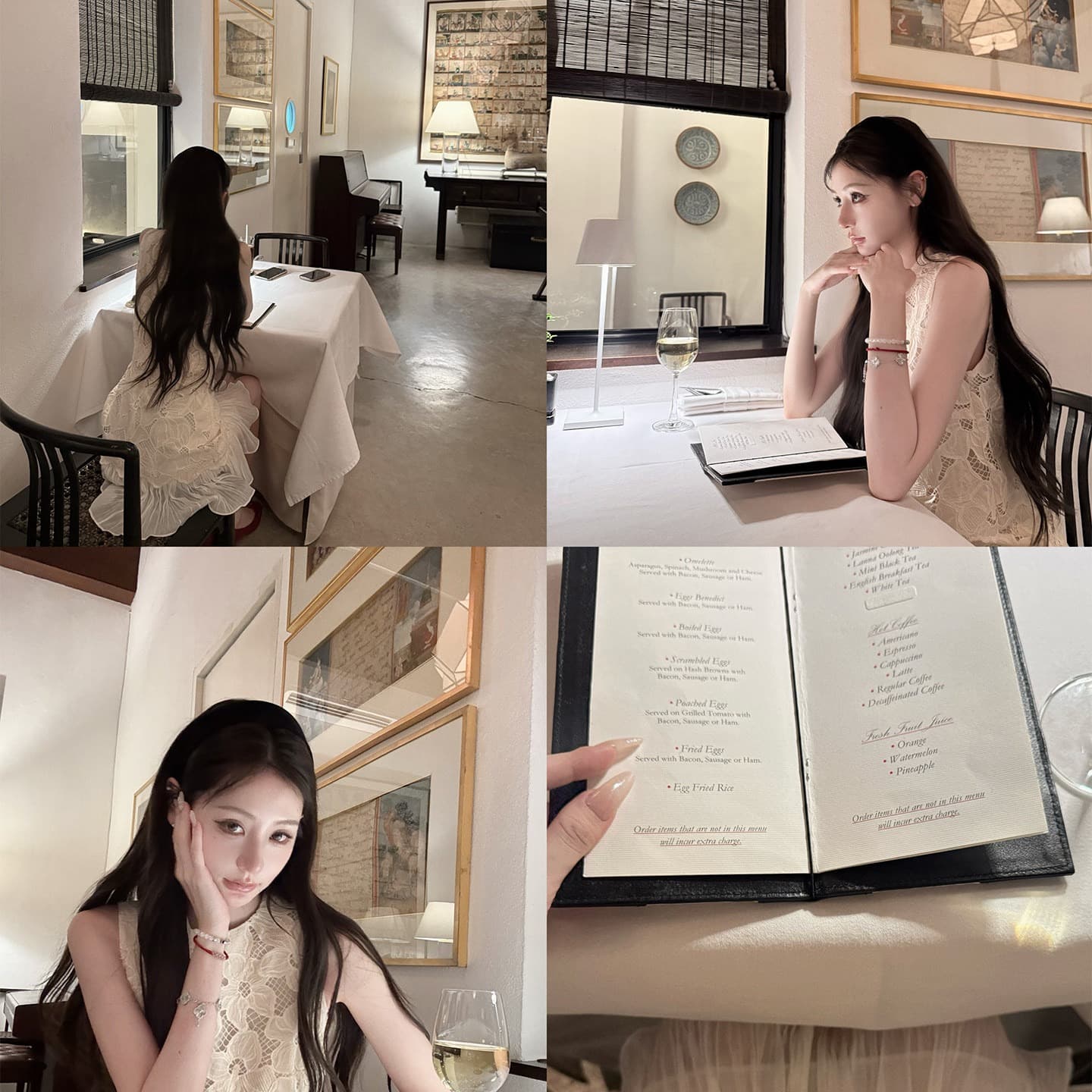 인터넷 그림 부드러운 예측 절묘한 작은 샤넬 스타일 3 차원 홀로우 아웃 페이크 레이어드 민소매 드레스 이미지 5