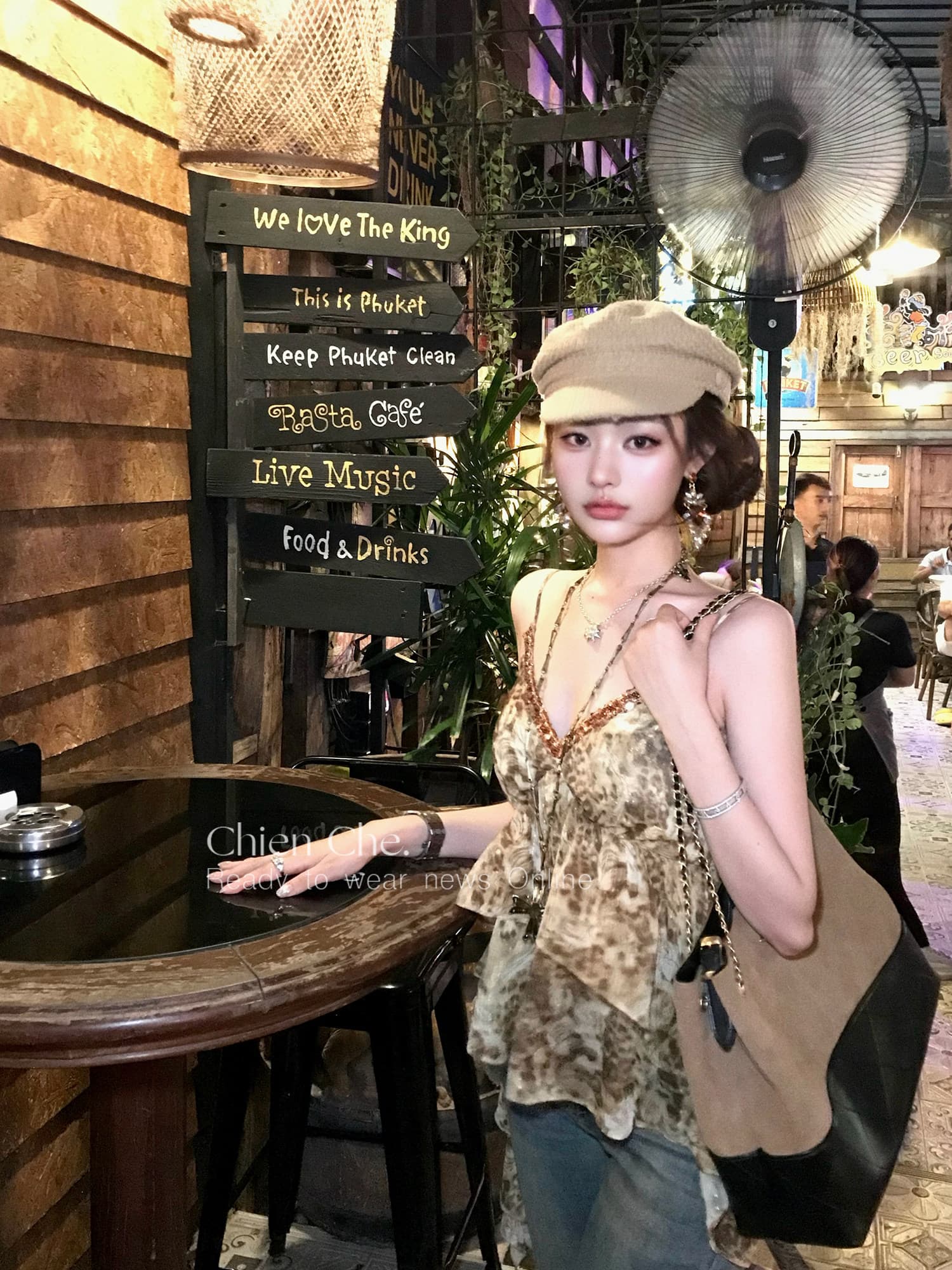 인터넷 그림 y2k 골드 밀가루 레트로 레오파드 무늬 프린트 캐미솔 여름 프릴 V넥 핫걸 맨위 여성 이미지 2