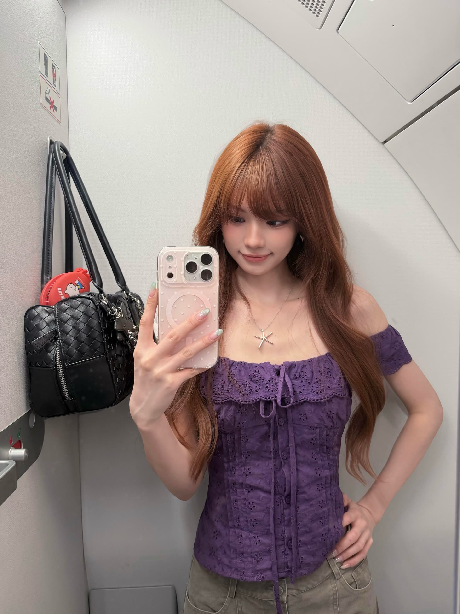 방콕 보라색 조정 여름 오픈 가디건 프랑스식 프릴 몸매 가꾸기 셔츠 디자인 센스 작은 맨위 상세 이미지 6