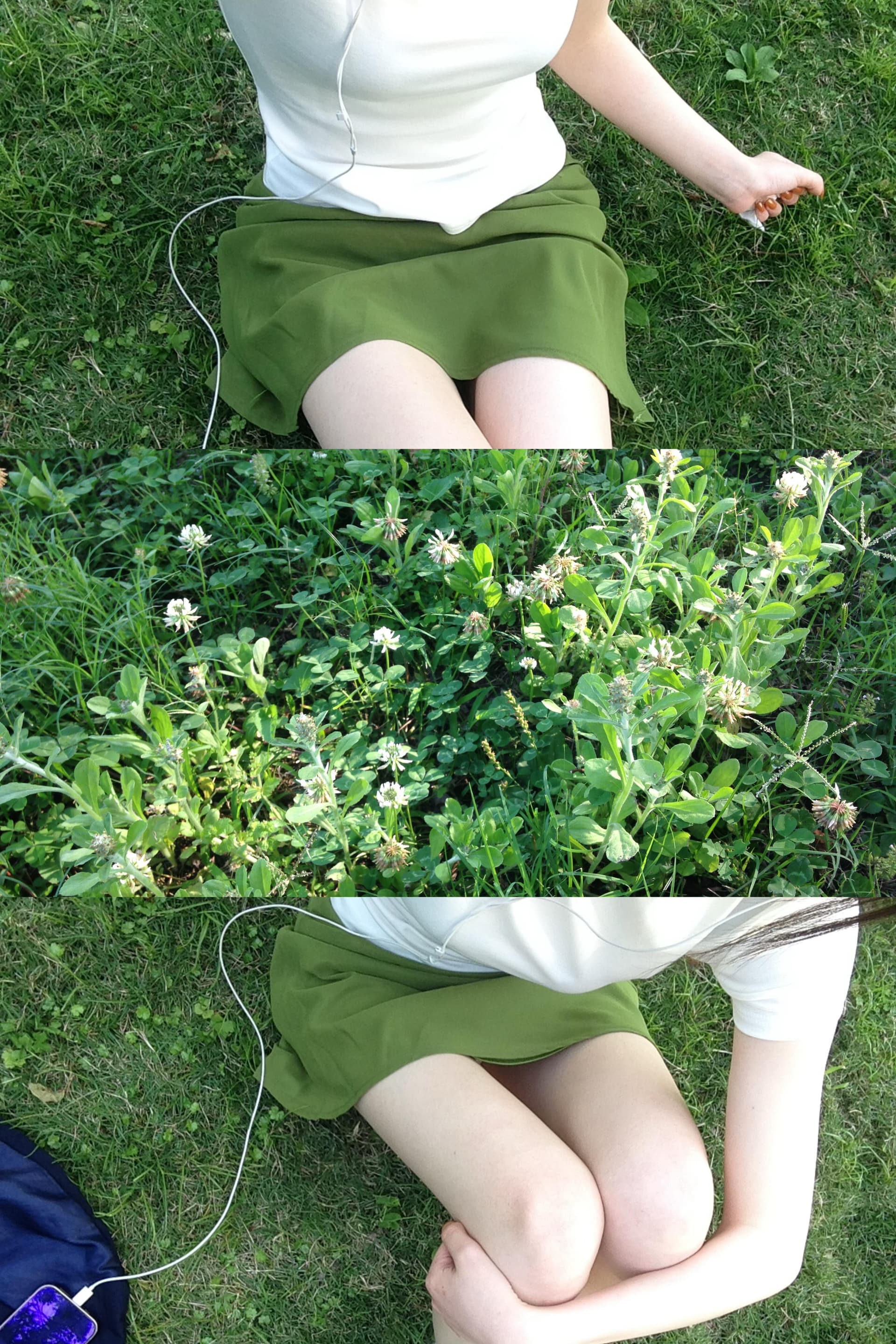 한 부서 반팔 티셔츠 여성 여름 품격 몸매 가꾸기 라운드 넥 맨위 쉬폰 반신 치마 세트 상세 이미지 3