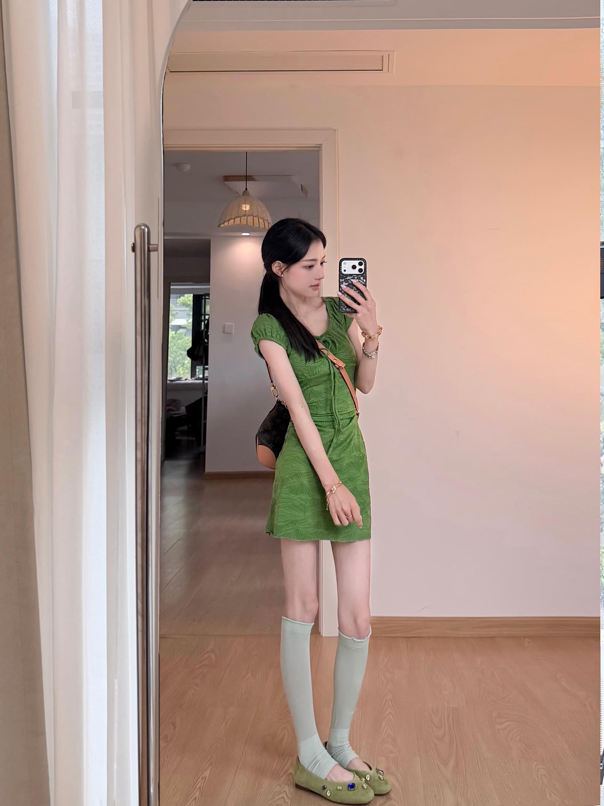 머리 어린이 july 오즈의 마법사 거품 소매 여성 드레스 여름 하이웨이스트 몸매 가꾸기 질감 센스 쇼트 스타일 치마 아이들 이미지 4