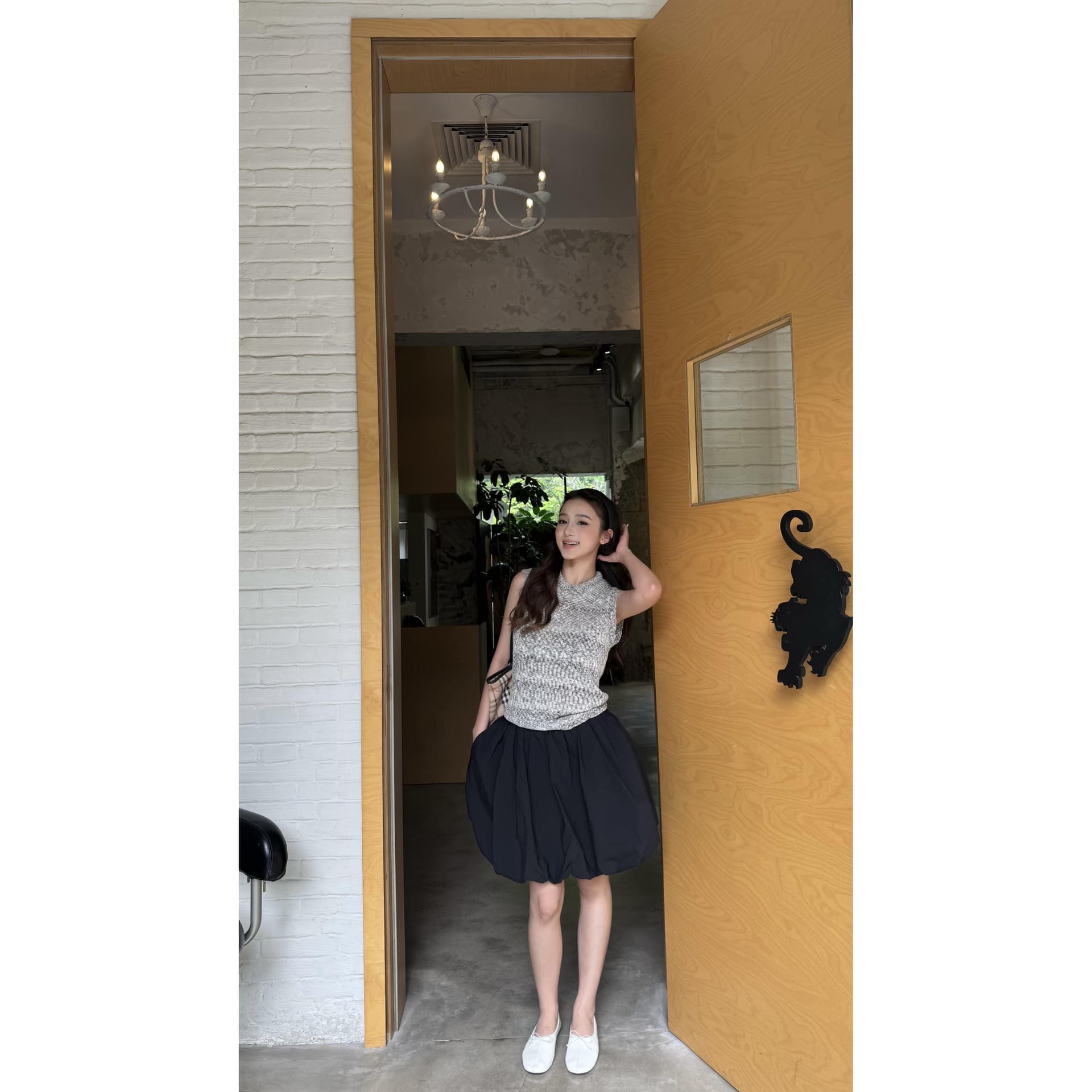 꽃 실 베스트 몸매 가꾸기 POLO 칼라 민소매 니트 맨위 여성 오래된 돈 바람 높음 지혜 센스 폴로 칼라 캐주얼 민소매 조끼 이미지 5