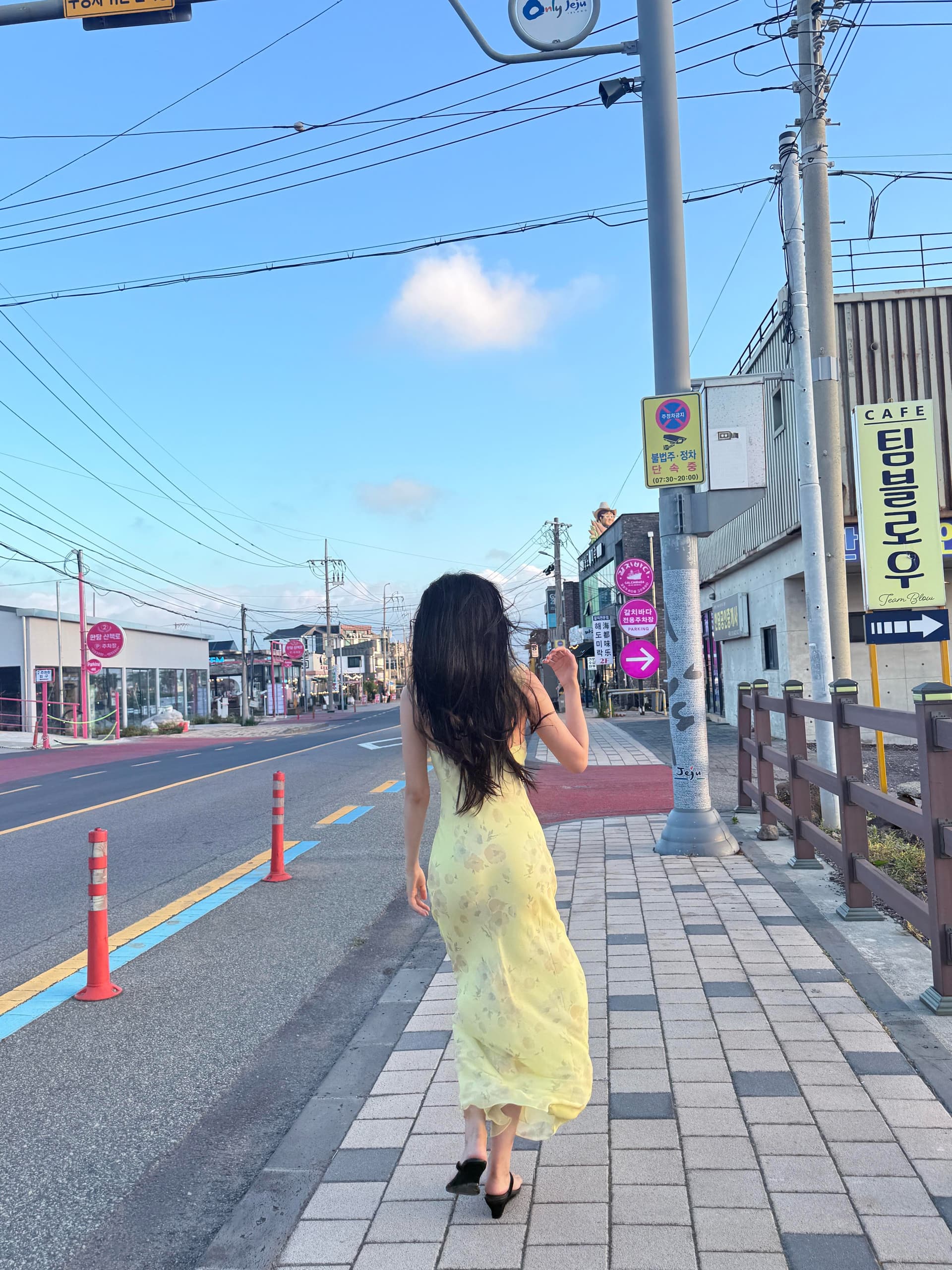 거위 옐로우 디스플레이 화이트 프랑스식 프릴 롱 스커트 여성 드레스 몸매 가꾸기 비스듬한 자르다 꽃무늬 치마 휴가 치마 상세 이미지 7