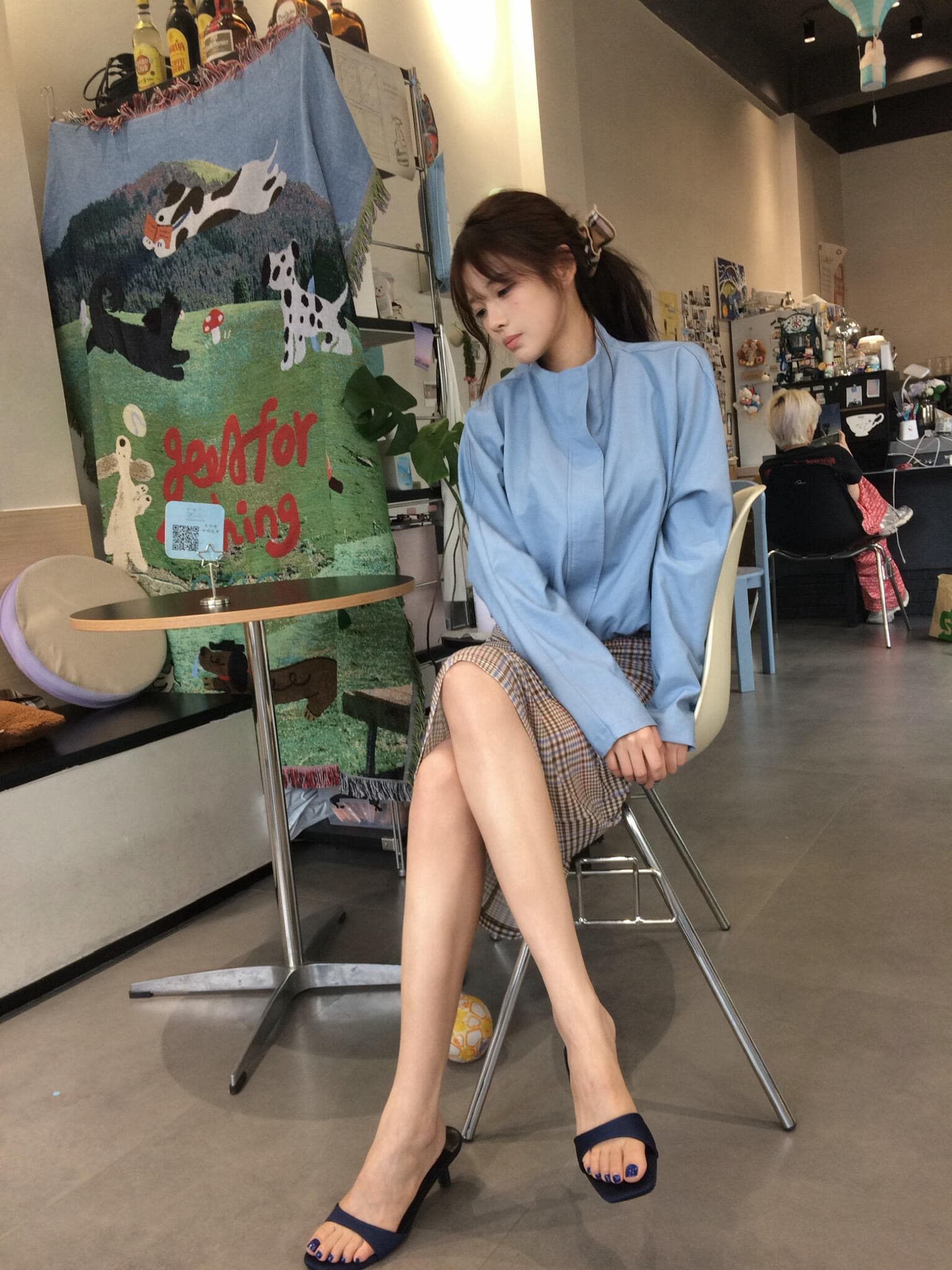 켄 콩 jacket 캐주얼 오래된 돈 调性 켄 콩 하프 스탠드 칼라 재킷 니스 얇은 코트 상세 이미지 1