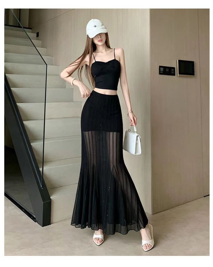 실사 프랑스식 작은 대중 품격 연령 감소 레이스 인어 꼬리 스커트 하이웨이스트 디스플레이 높음 슬림해 보이는 레이스 다용도 패션 중간 길이 스커트 상세 이미지 28