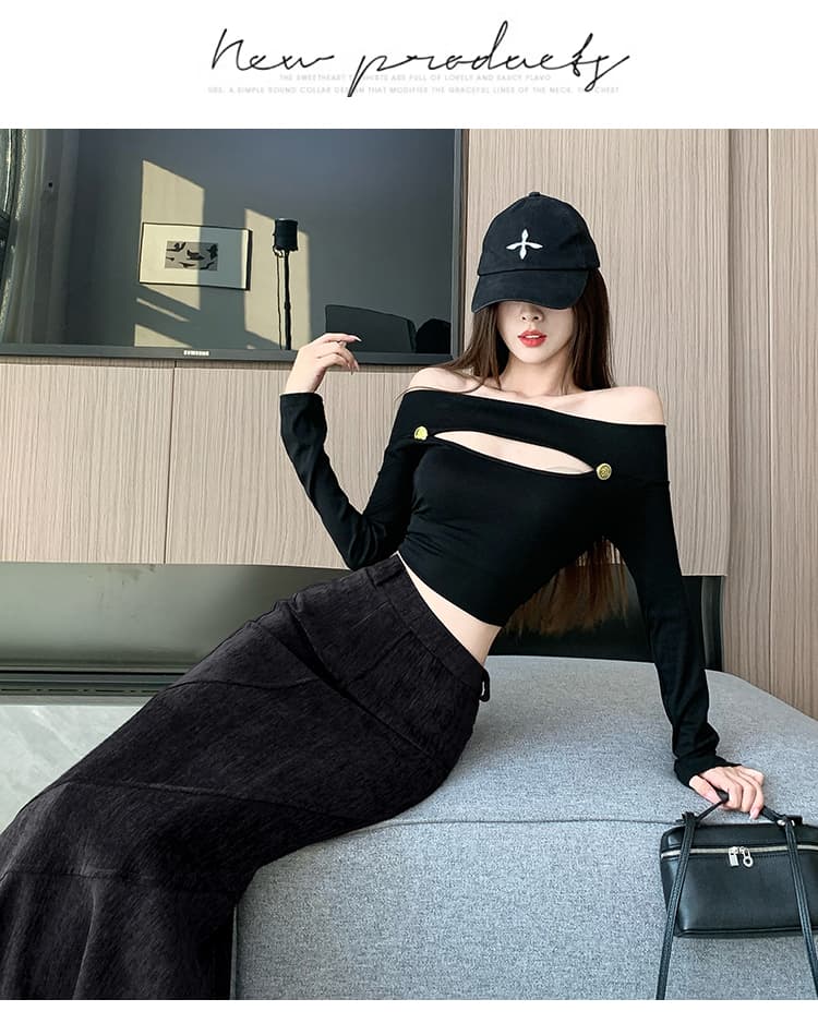 실사 레트로 가을 겨울철 캐주얼 패션 편안함 광택 실 플러시 하이웨이스트 슬림해 보이는 몸매 가꾸기 타이트 스커트 중간 길이 인어 꼬리 스커트 상세 이미지 32