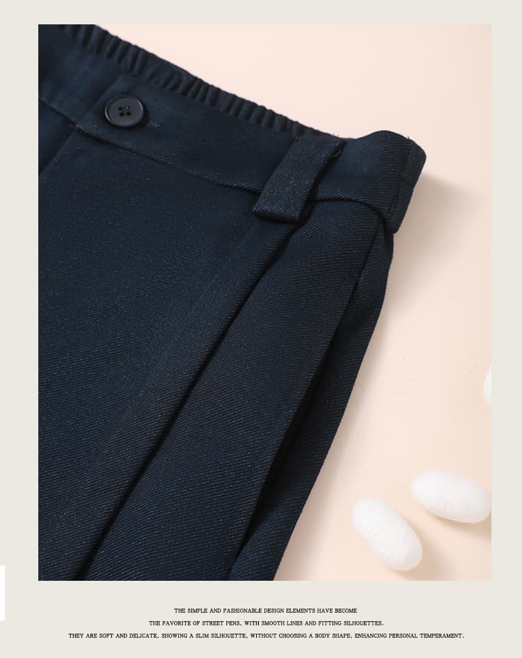 레트로 블루 좁은 에디션 넓은 다리 청바지 여성 2026 새로운 가을 겨울 길이 연장 고급 작은 키 스트레이트 팬츠 상세 이미지 18