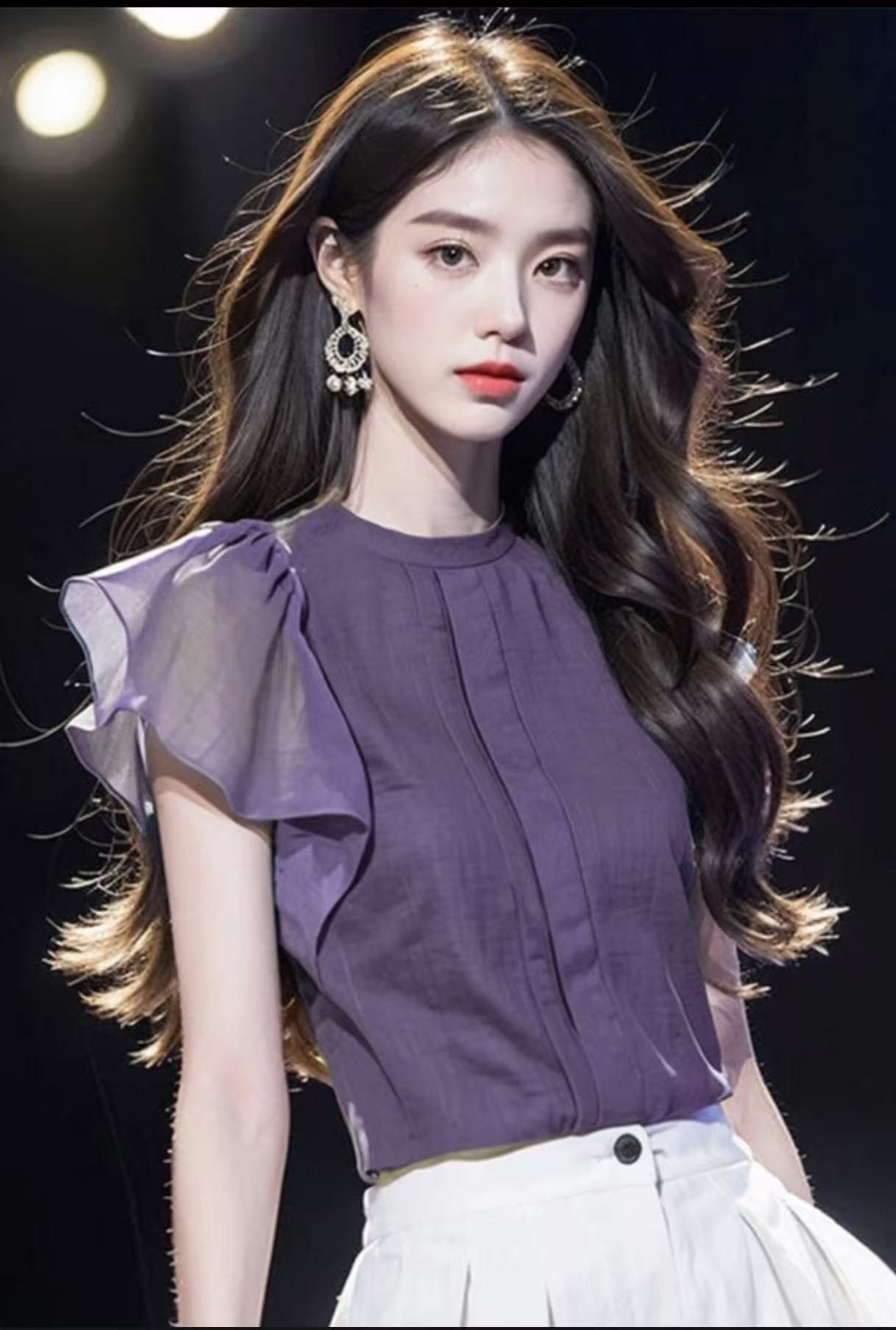 2026 새로운 여성 올해 인기 아름다운 작은 셔츠 빛 럭셔리 고급 센스 요정 가스 펄럭 이는 프랑스식 특히 라이트 맨위 여름 이미지 2