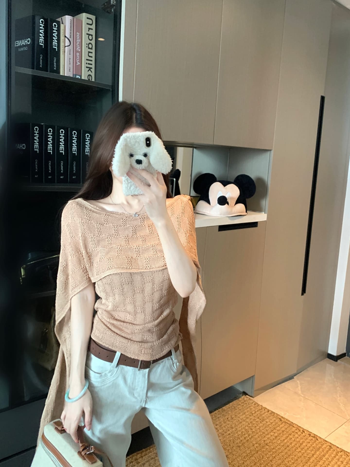물건 가져 오기 ~까지 Daxi 하오 b03c 리본 비스듬한 어깨 홀로우 아웃 니트 티셔츠 여름 몸매 가꾸기 허리 수축 슬림해 보이는 인사이드 잡아라. 의류 이미지 3