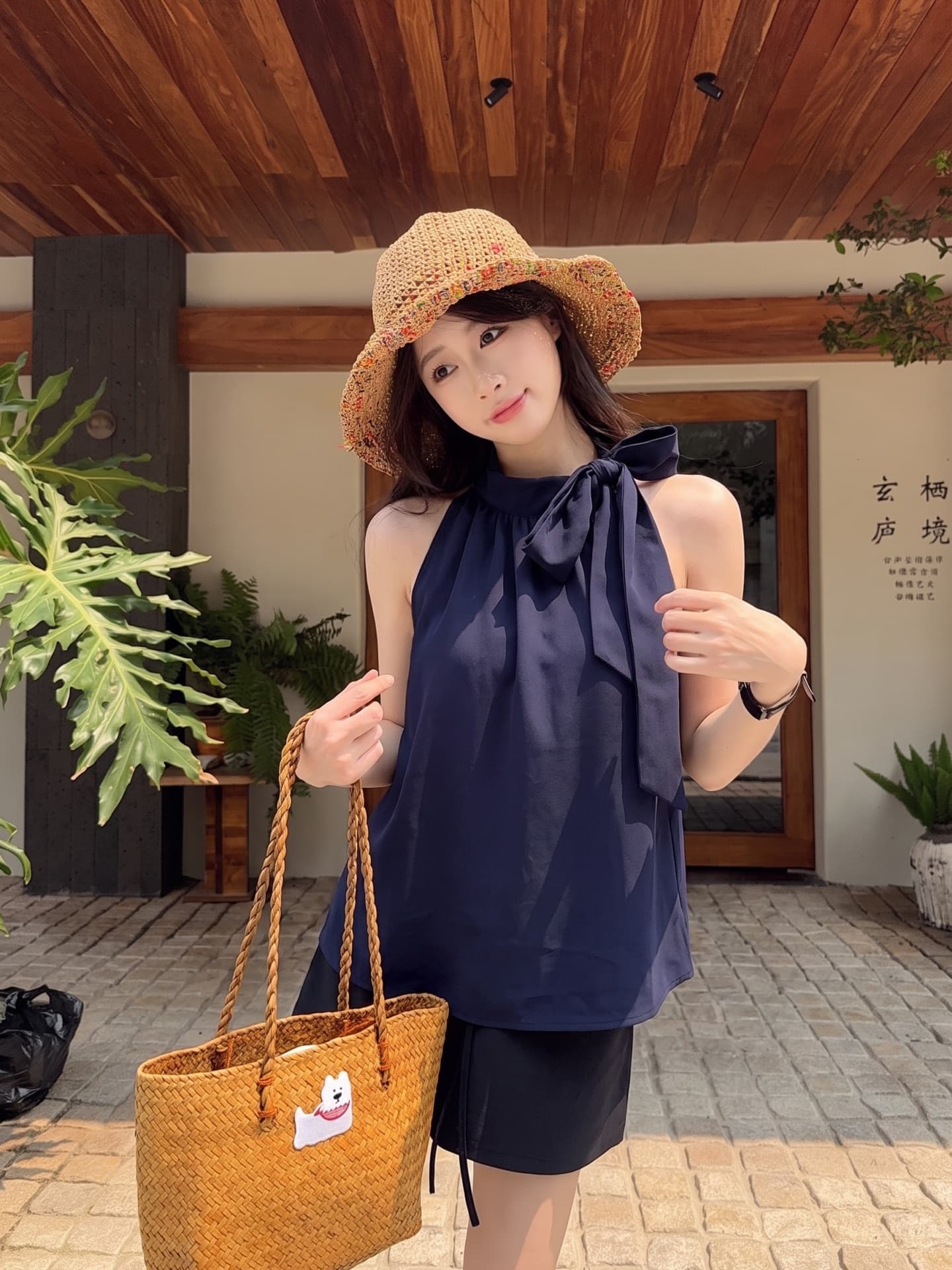 물건 가져 오기 ~까지 Daxi 하오 b03c 한 부서 여름 작은 대중 캐미솔 품격 아니요 명중 섹션 민소매 행침 목 맨위 상세 이미지 1