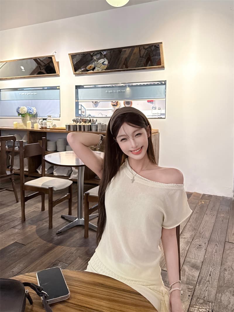 실사 정가 한 부서 라이 경기 서울 아마 혼방 세트 대 u 칼라 표지 고기 부드러운 품격 롱 스커트 투피스 세트 상세 이미지 18