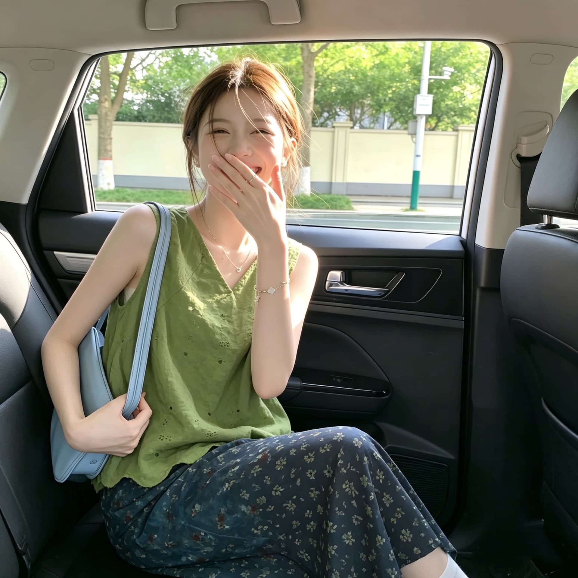 있음 선적 홀로우 아웃 자수 면 린넨 조끼 셔츠 이미지 3