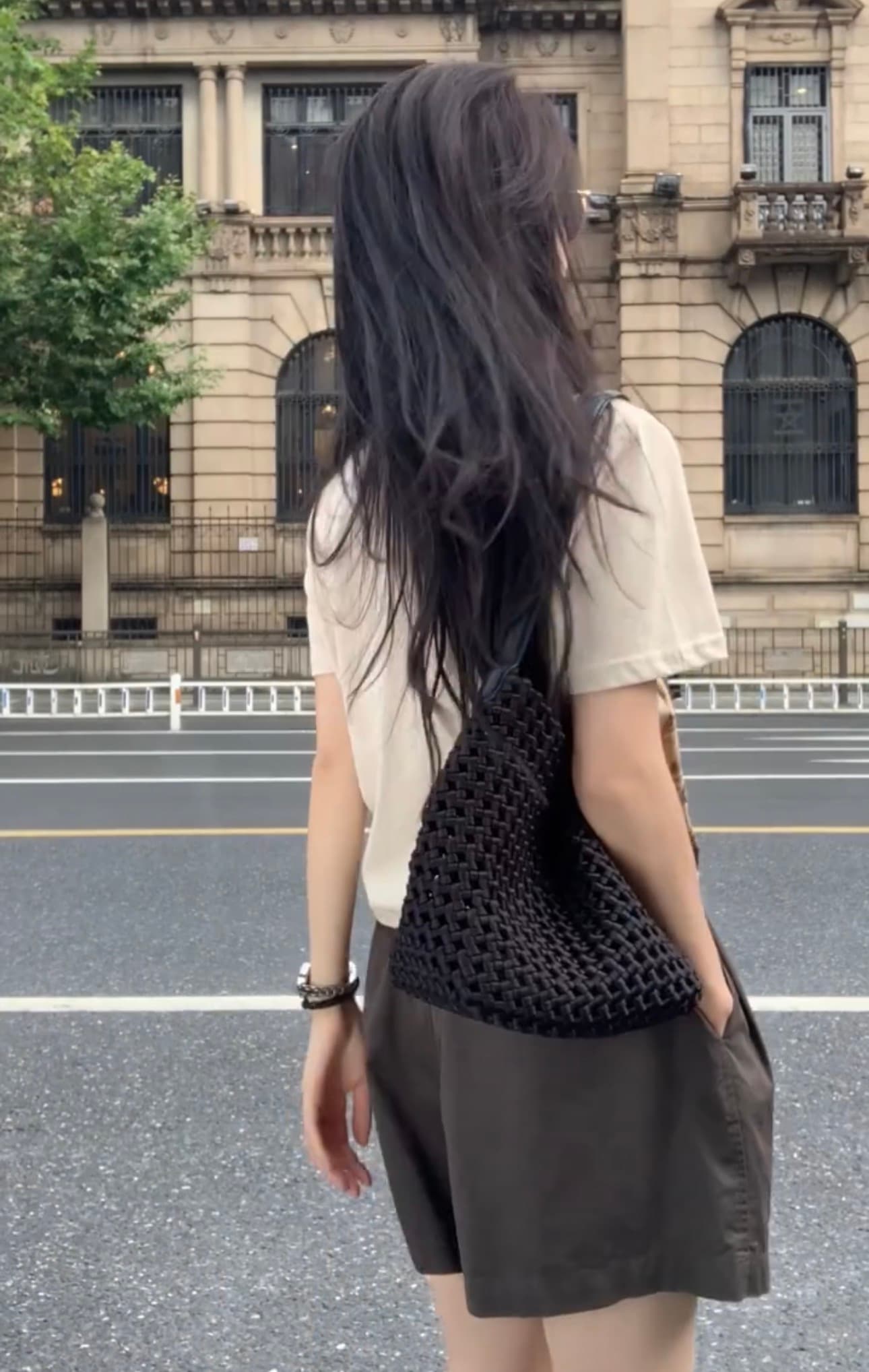페이크 레이어드 레이스 조각 프린트 반팔 티셔츠 상세 이미지 12