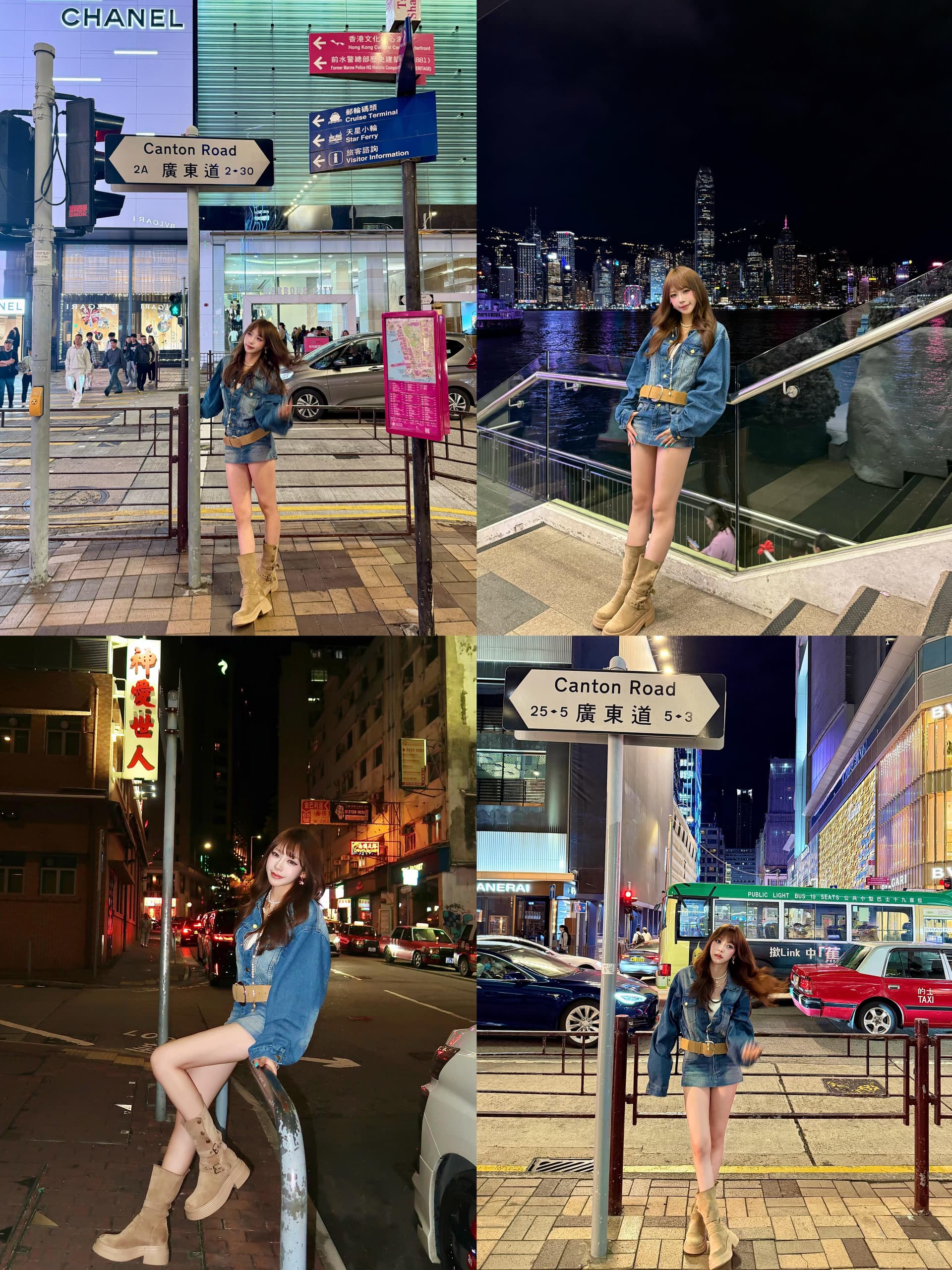 있음 선적 데님 세트 여성 2026 새로운 루즈핏 슬림해 보이는 재킷 순수한 욕망 로우 웨이스트 치마바지 세련된 투피스 세트 상세 이미지 1