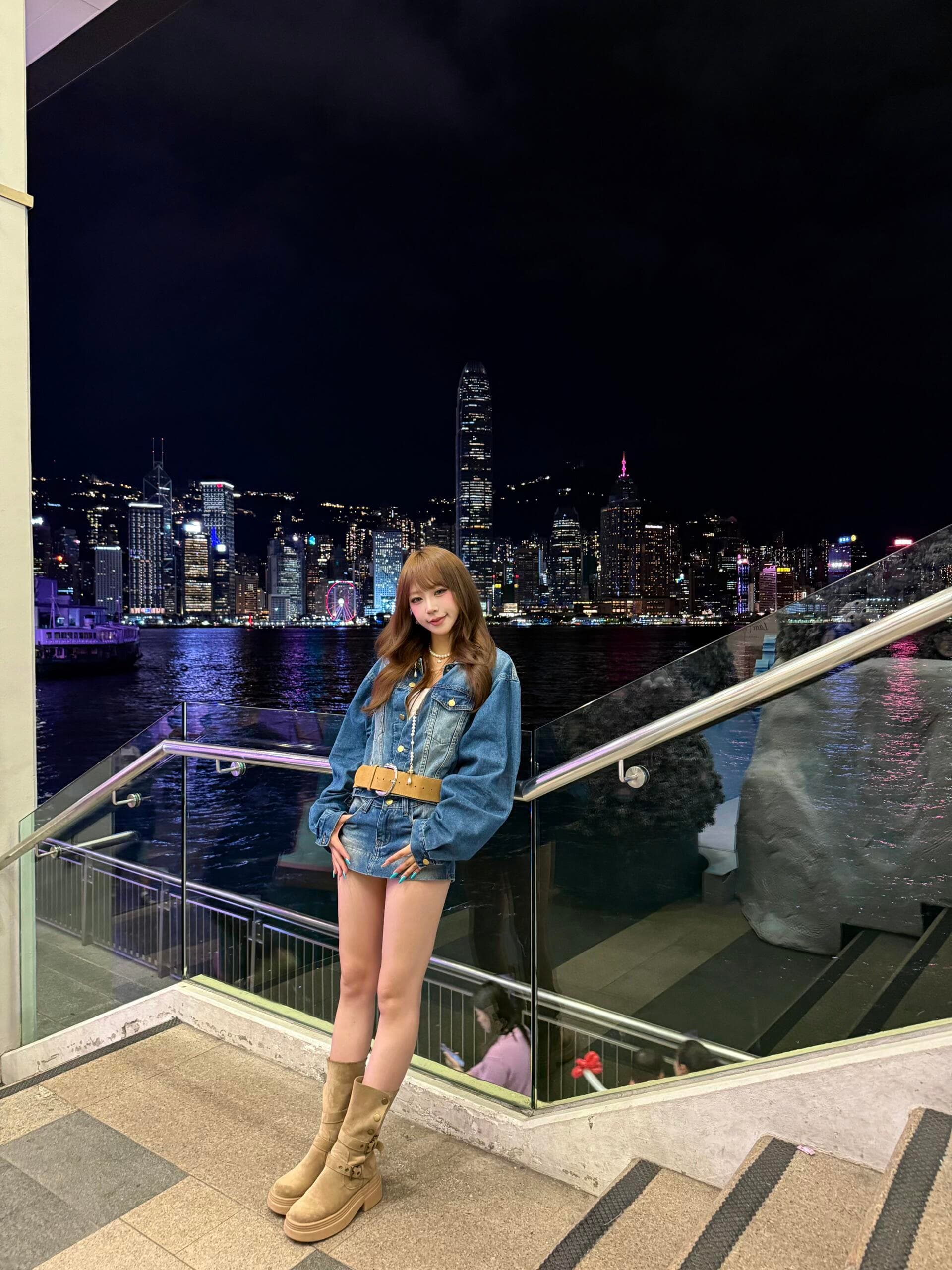 있음 선적 데님 세트 여성 2026 새로운 루즈핏 슬림해 보이는 재킷 순수한 욕망 로우 웨이스트 치마바지 세련된 투피스 세트 상세 이미지 18