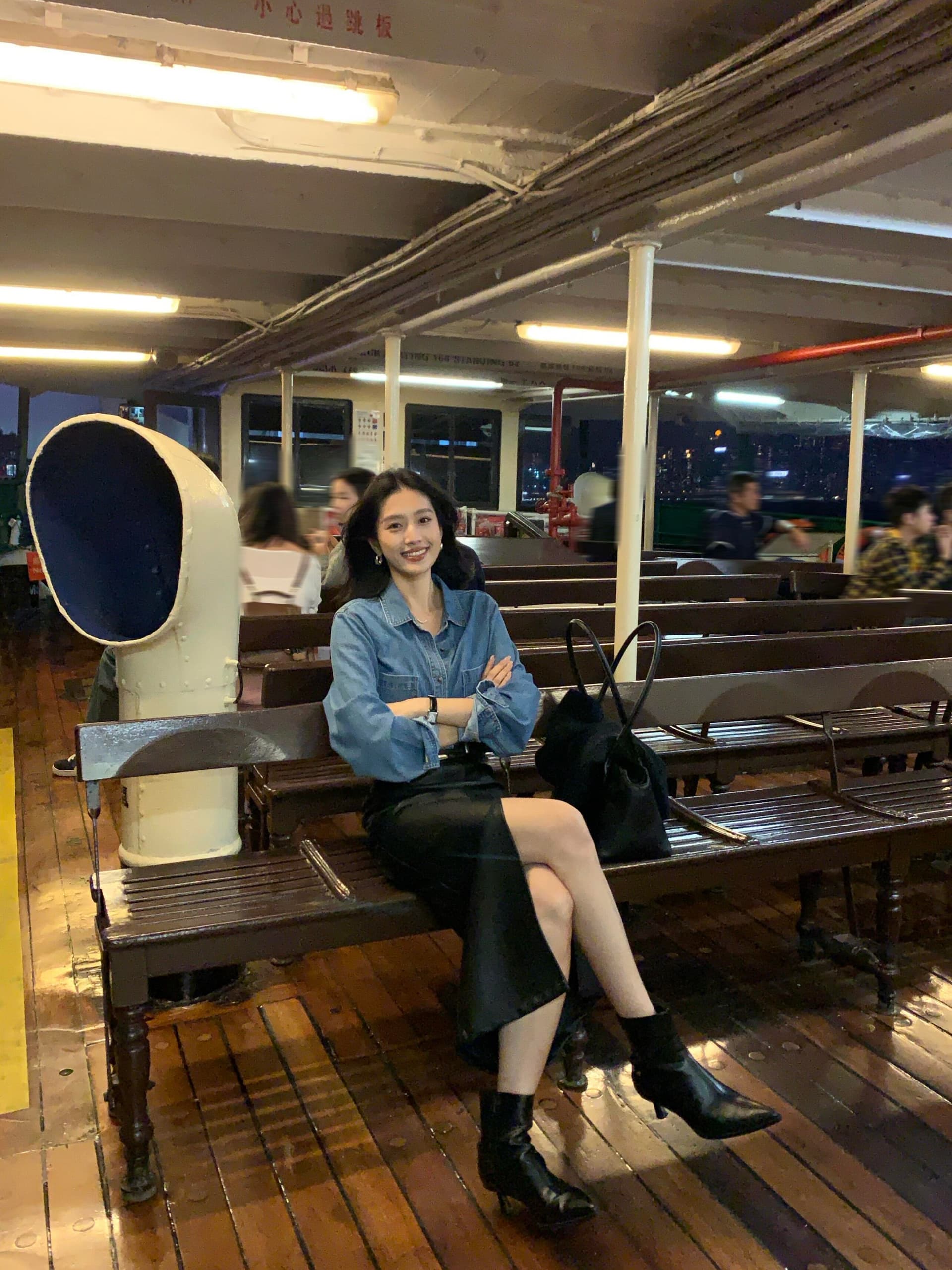 있음 선적 면 100% 질감 데님 여성 셔츠 봄 가을 캐주얼 루즈핏 긴팔 셔츠 재킷 파란색 맨위 상세 이미지 29