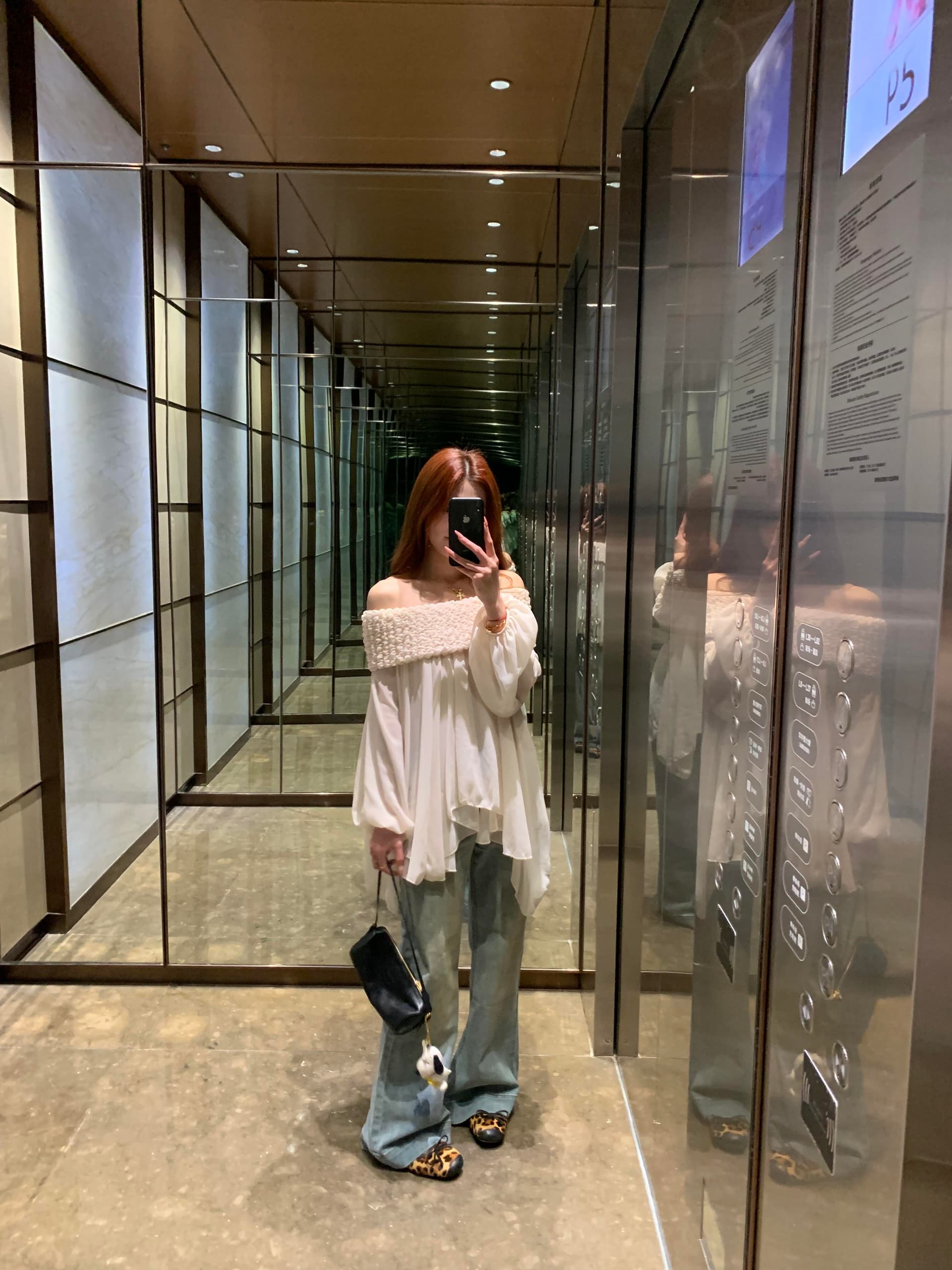 있음 선적 프릴 연인 디자인 센스 요정 달콤함 무거운 작업 주름 보트넥 오프숄더 쉬폰 블라우스 맨위 상세 이미지 18