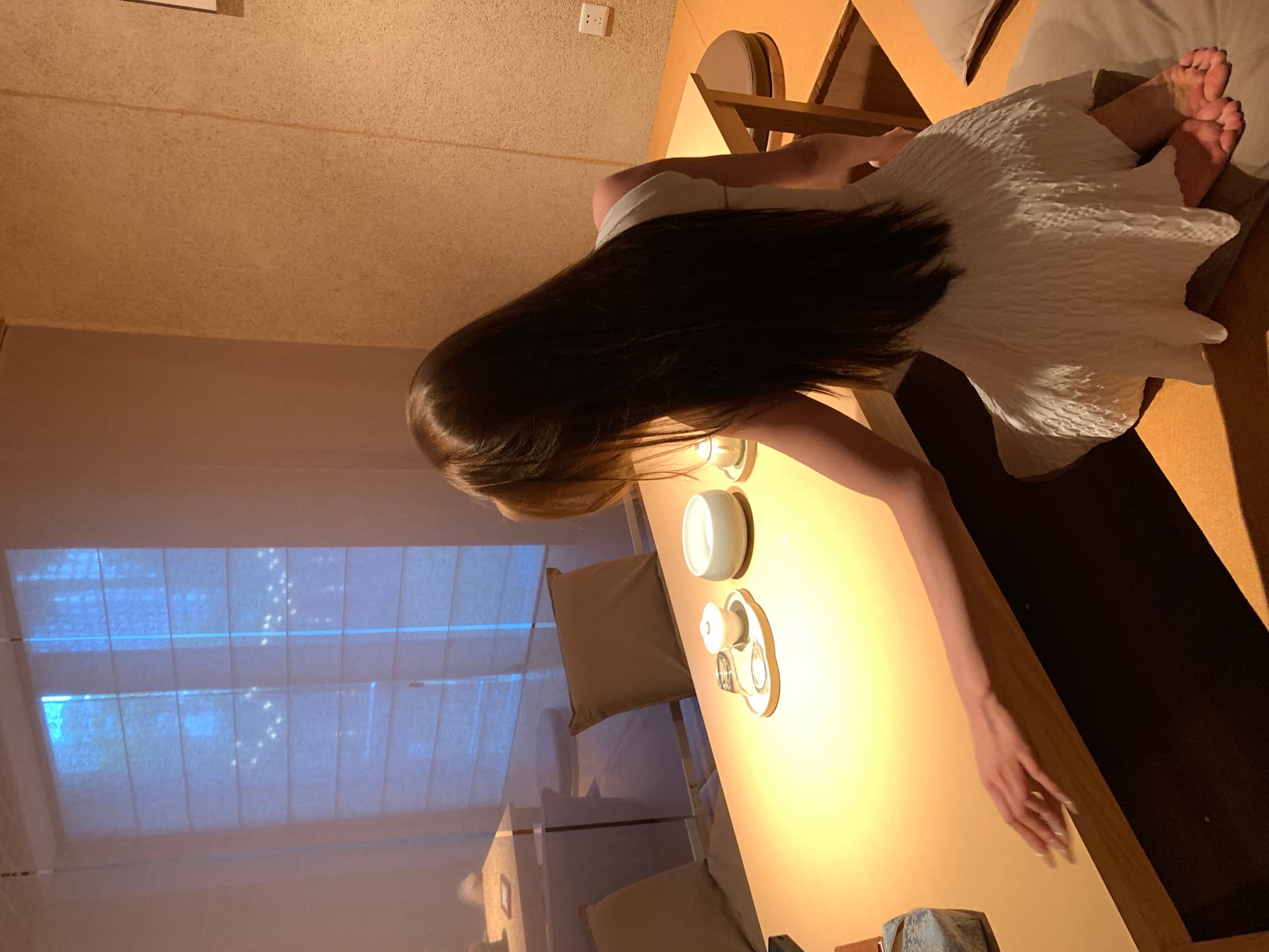 있음 선적 순수한 흰색 사랑 행침 목 니트 여성 드레스 여름 품격 고급 센스 몸매 가꾸기 허리 수축 A라인 스커트 상세 이미지 16