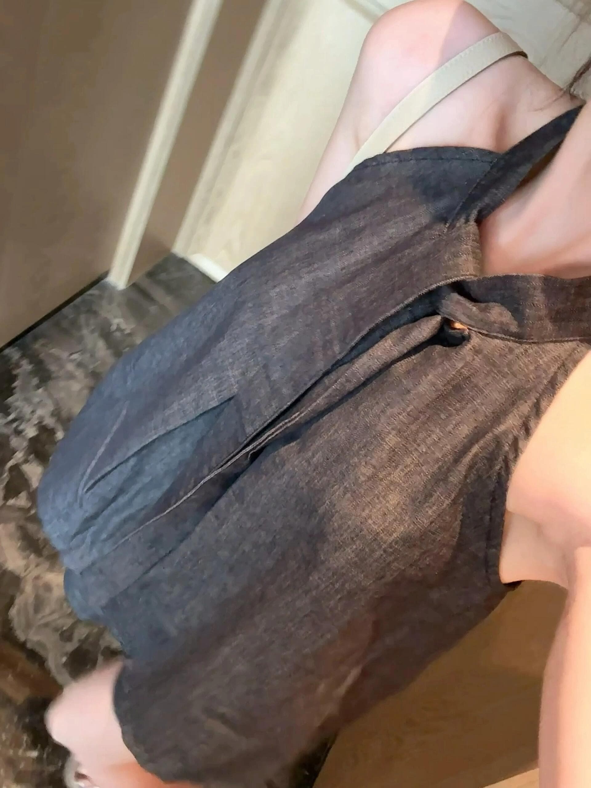 있음 선적 고급 센스 행침 목 데님 조끼 반바지 투피스 세트 여름 새로운 루즈핏 슬림해 보이는 통기성 세트 상세 이미지 17