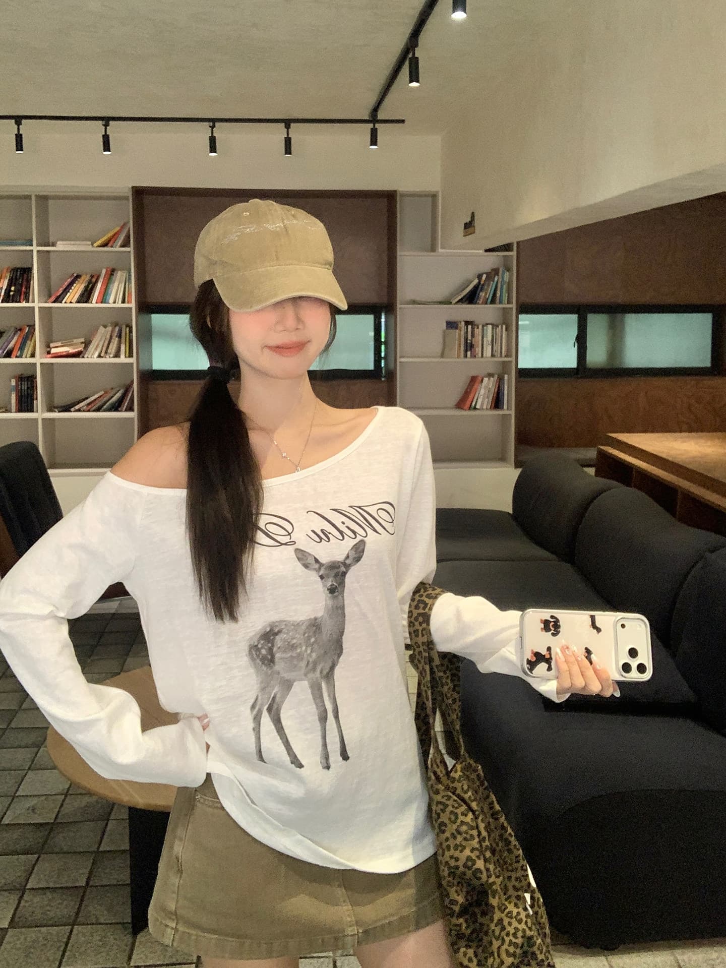 아메리칸 핫걸 치마바지 여성 2026 새로운 레트로 하이웨이스트 슬림해 보이는 표지 넓적 다리 노출 방지 타이트 스커트 한 마디 반신 스커트 봄 상세 이미지 16