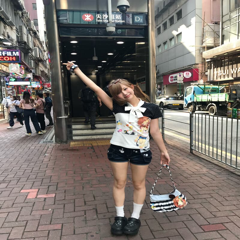 고대 조기 소녀 단추 프린트 데님 핫 바지 로우 웨이스트 볼륨 측면 슬림해 보이는 핫걸 상세 이미지 3
